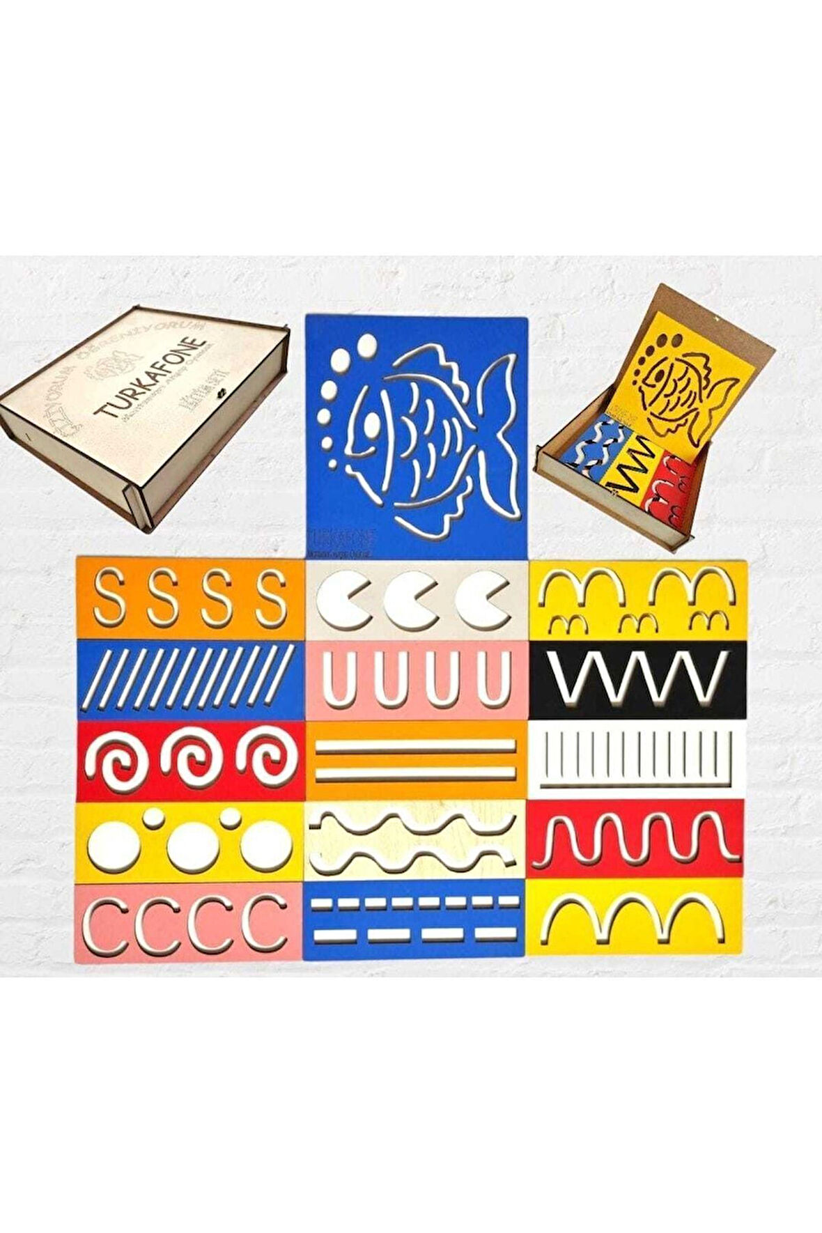 Eğitici Öğretici Çocuk Oyuncaklar Çiziyorum Öğreniyorum Montessori Ahşap Oyun Ve Eğitim Seti