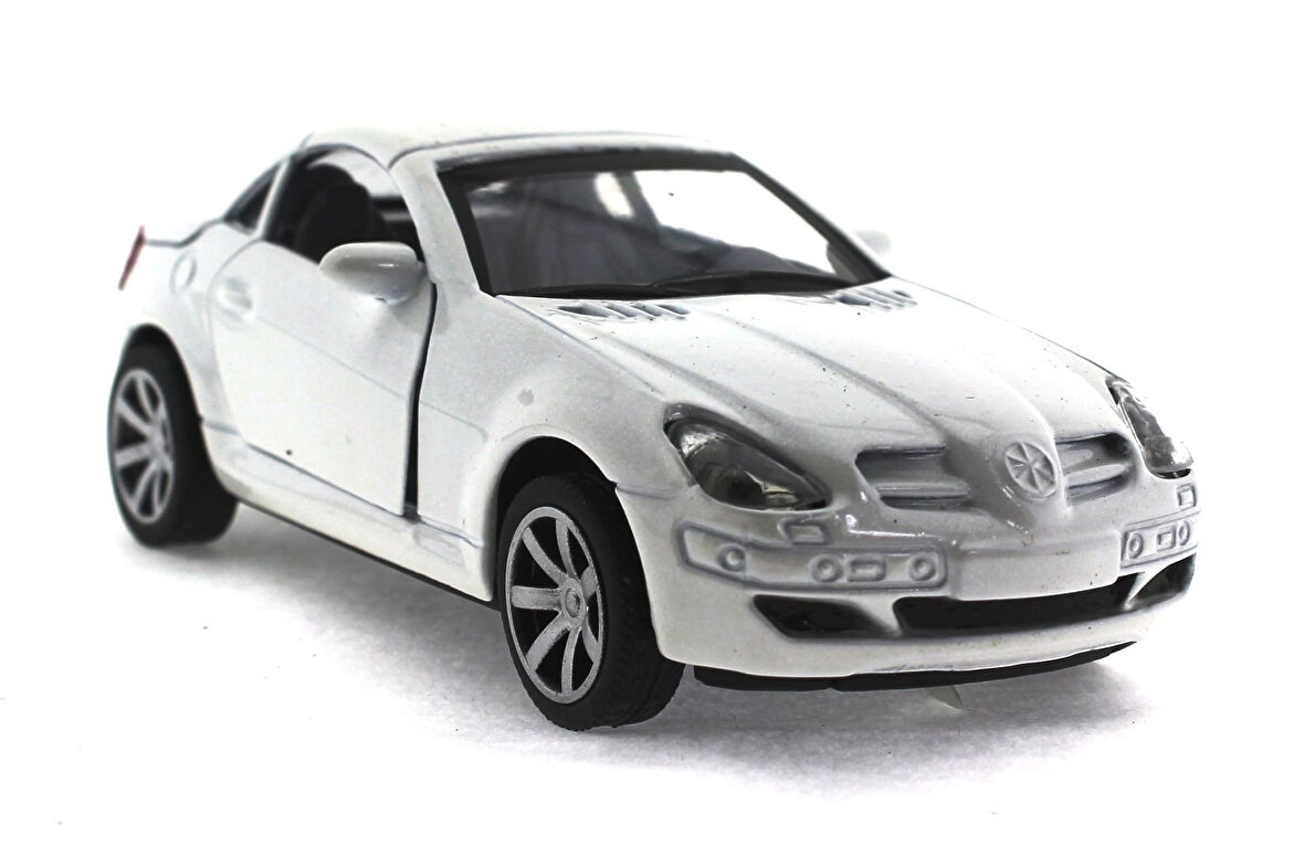 Eğitici Oyuncak Çek Bırak Mercedes Benzeri Beyaz Metal Araba Kız Erkek Çocuk Eğitici Eğitici Oyu