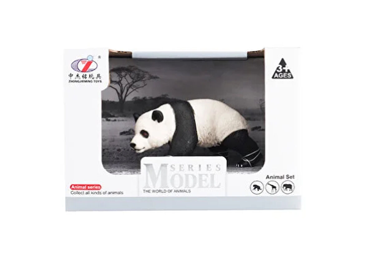 Eğitici Oyuncak Kutulu Model Bambu Yiyen Panda Kız Erkek Çocuk Eğitici