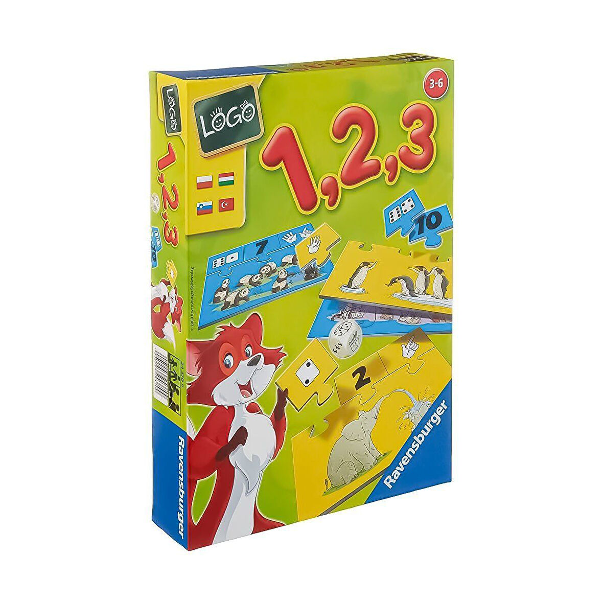 Öğretici Oyuncak 243709 Ravensburger, Logo 1,2,3 / 3-6 yaş Kız Erkek Çocuk Eğitici Eğitici Oyunca