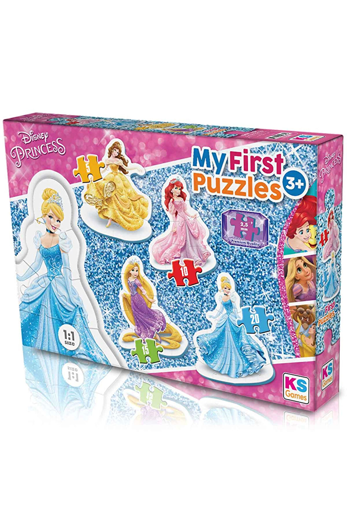 Kız Çocuk Oyuncak Erkek Çocuk Oyuncak KS Princess My First 4 in 1 Puzzle Eğitici Oyuncaklar