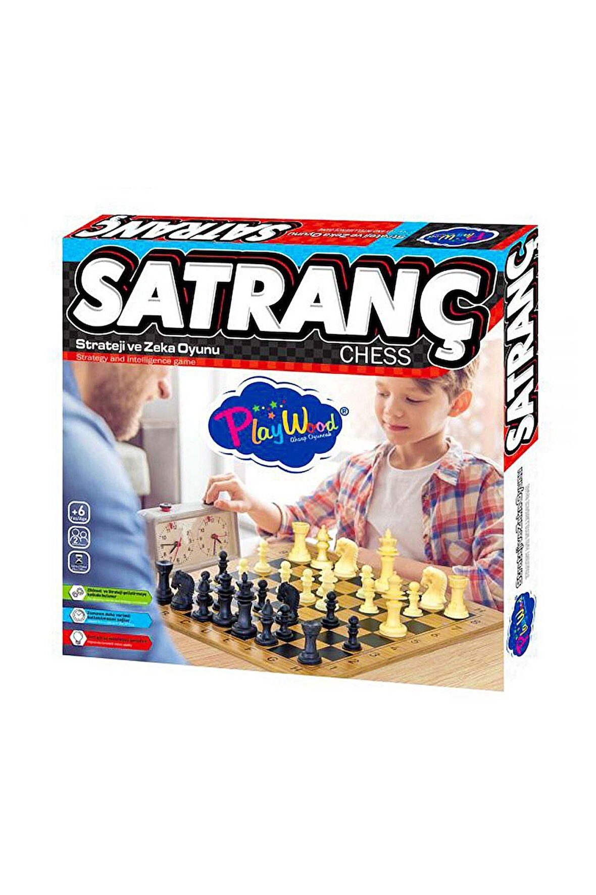 Kız Çocuk Oyuncak Erkek Çocuk Oyuncak Ahşap Satranç Eğitici Oyuncaklar