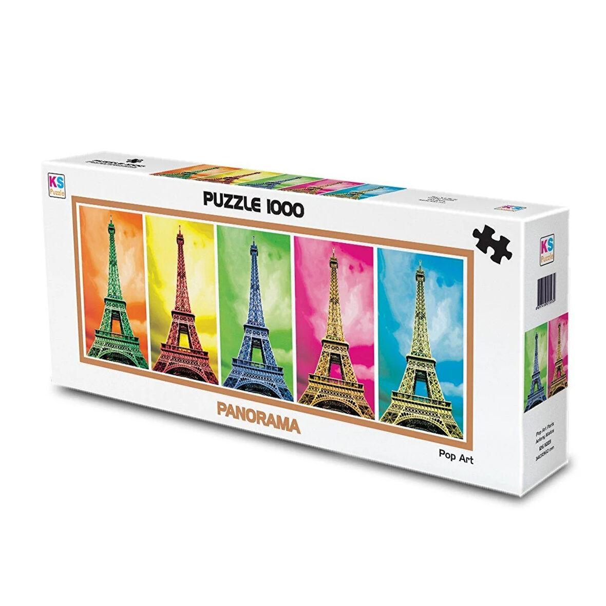 Eğitici Oyuncak 11223 KS, Pop Art Paris, 1000 Parça Panorama Puzzle Kız Erkek Çocuk Eğitici Eğit
