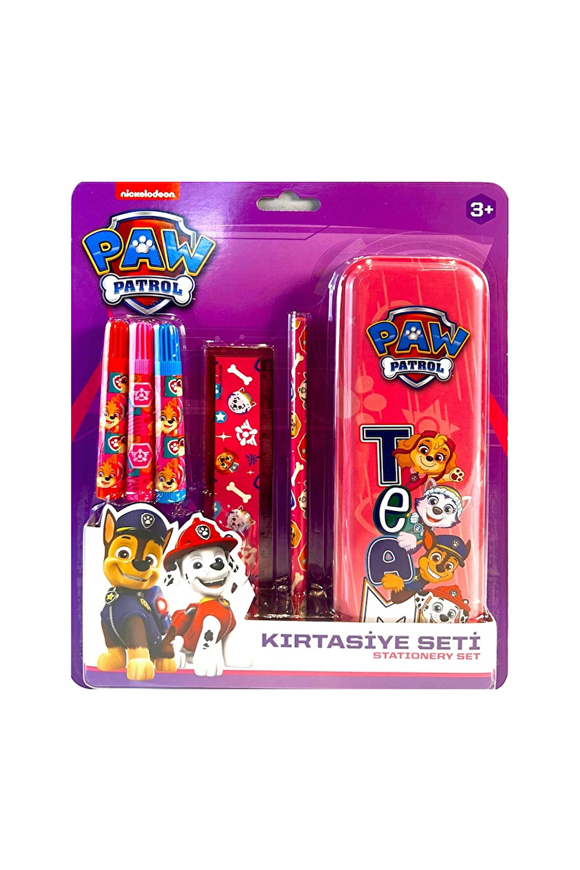 Kız Çocuk Oyuncak Erkek Çocuk Oyuncak Paw Patrol Kırtasiye Seti Kalem Kutulu 6 Parça Eğitici Oyuncak