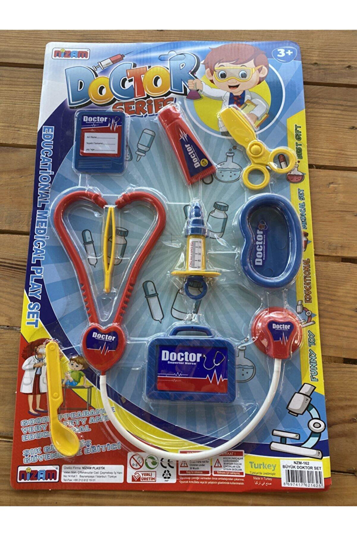 Eğitici Öğretici Çocuk Oyuncaklar Doktor Seti 9 Parça