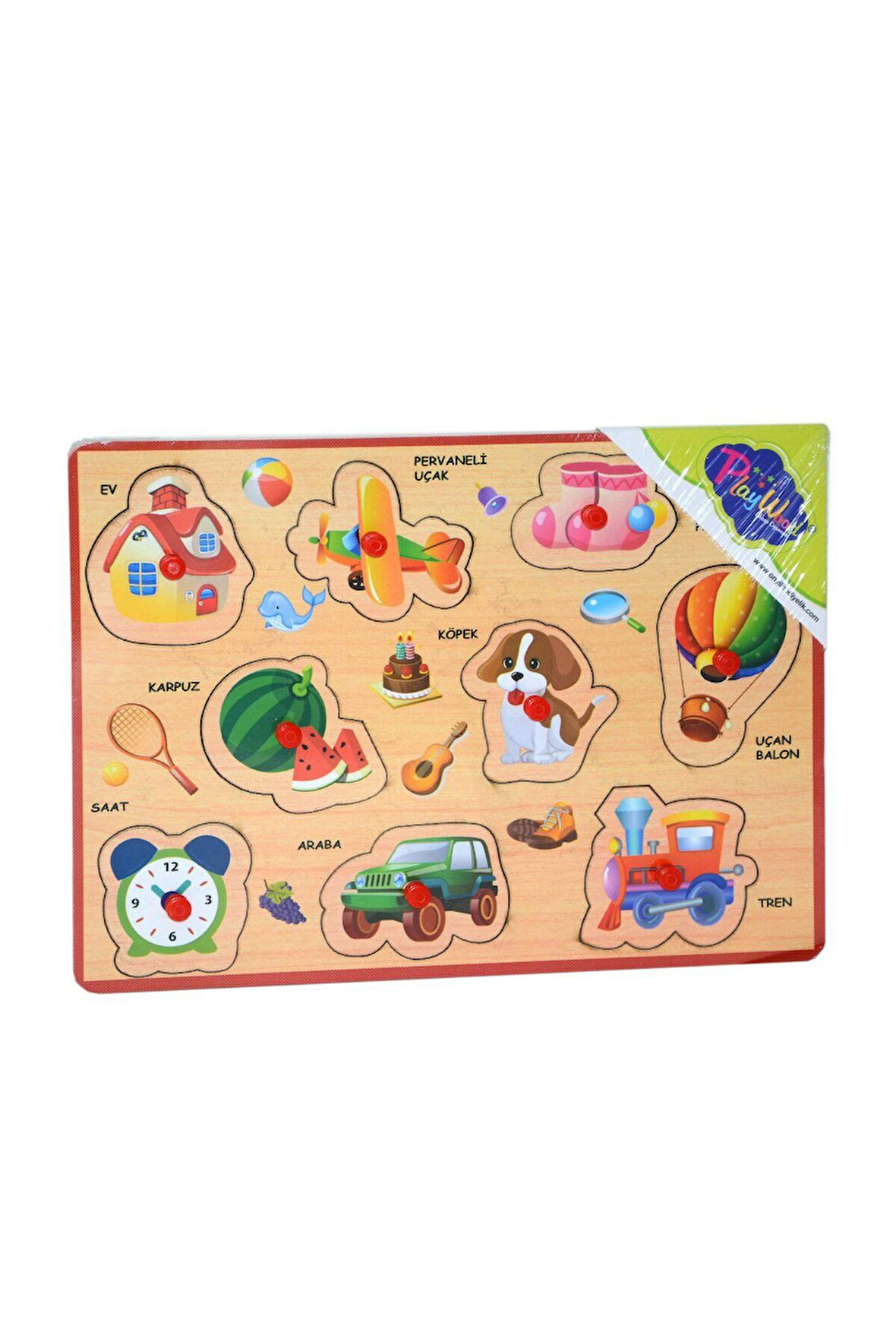 Kız Çocuk Oyuncak Erkek Çocuk Oyuncak 290/291 Onyıl, Ahşap Tutmalı Karışık Serisi Eğitici Oyuncaklar