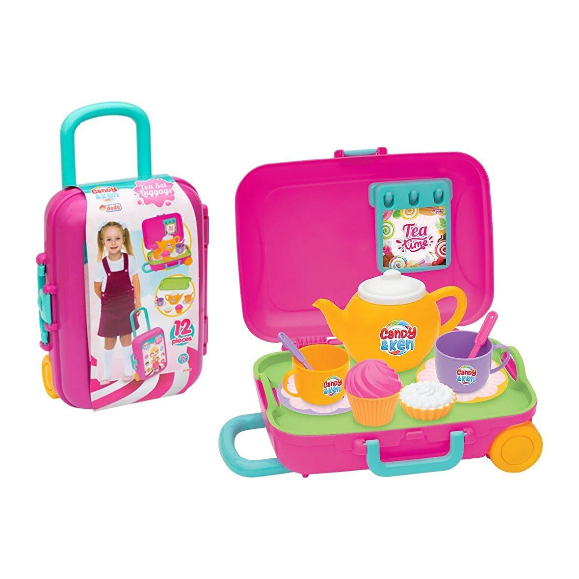 Eğitici Oyuncak 03496 Candy & Ken Çay Set Bavulum Kız Erkek Çocuk Eğitici