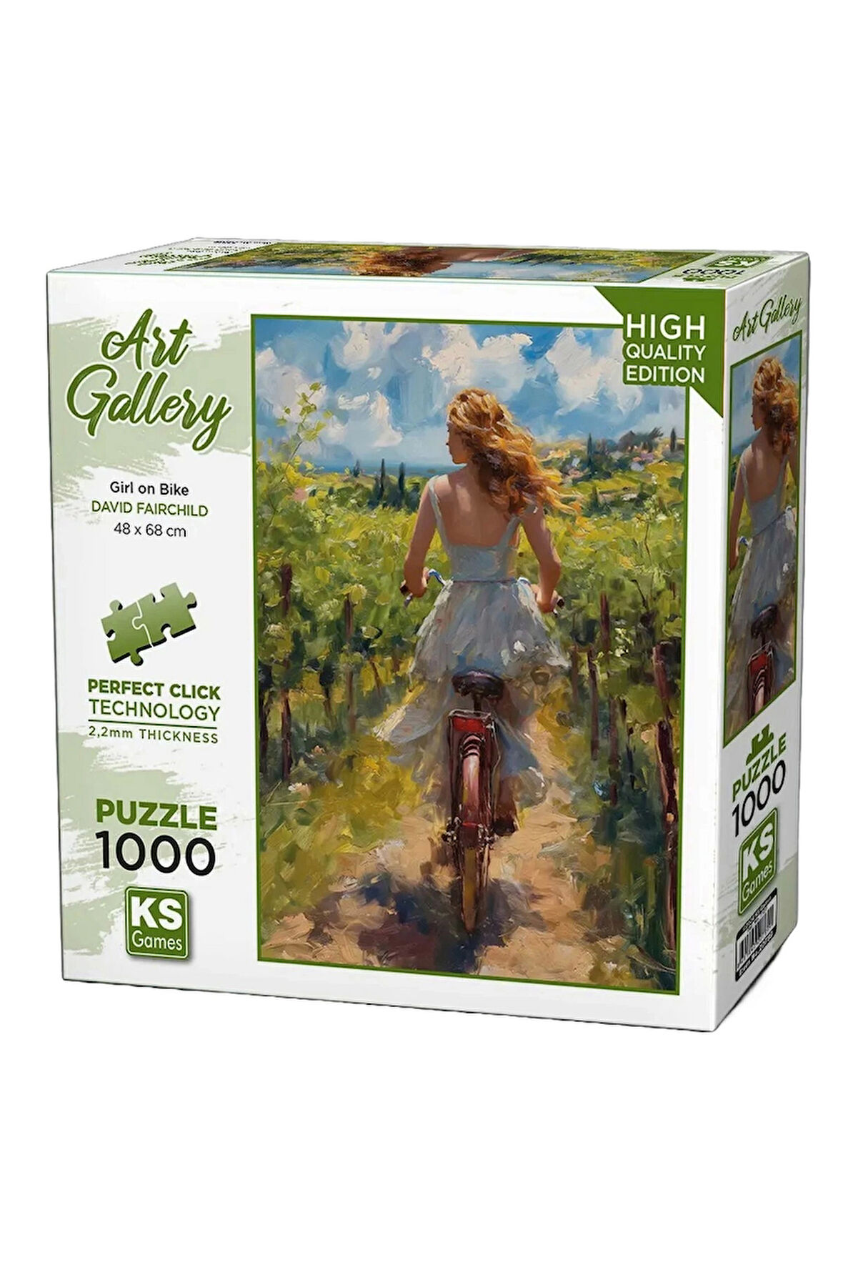 Kız Çocuk Oyuncak Erkek Çocuk Oyuncak KS Games Girl On Bike Puzzle 1000 Parça 20789 Eğitici Oyuncakl