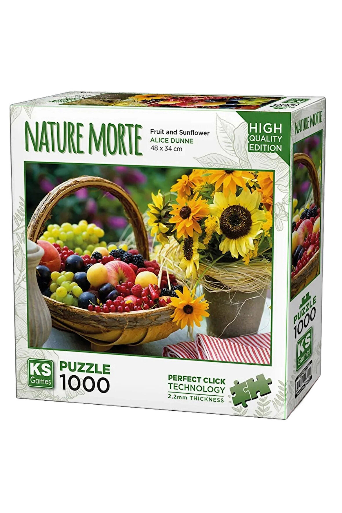 Kız Çocuk Oyuncak Erkek Çocuk Oyuncak KS Games Fruits and sunflowers Puzzle 1000 Parça 20775 Eğitici