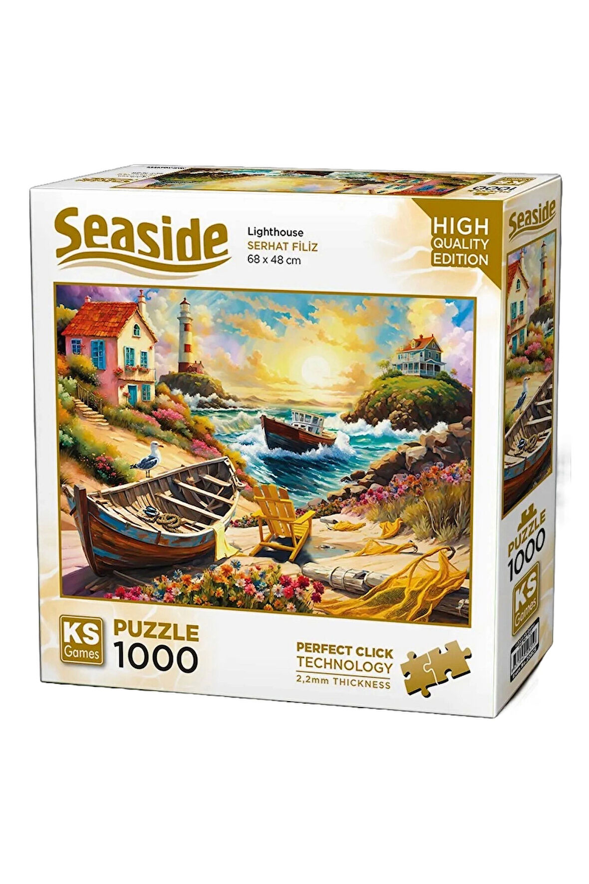 Kız Çocuk Oyuncak Erkek Çocuk Oyuncak KS Games Lighthouse Puzzle 1000 Parça 20805 Eğitici Oyuncaklar
