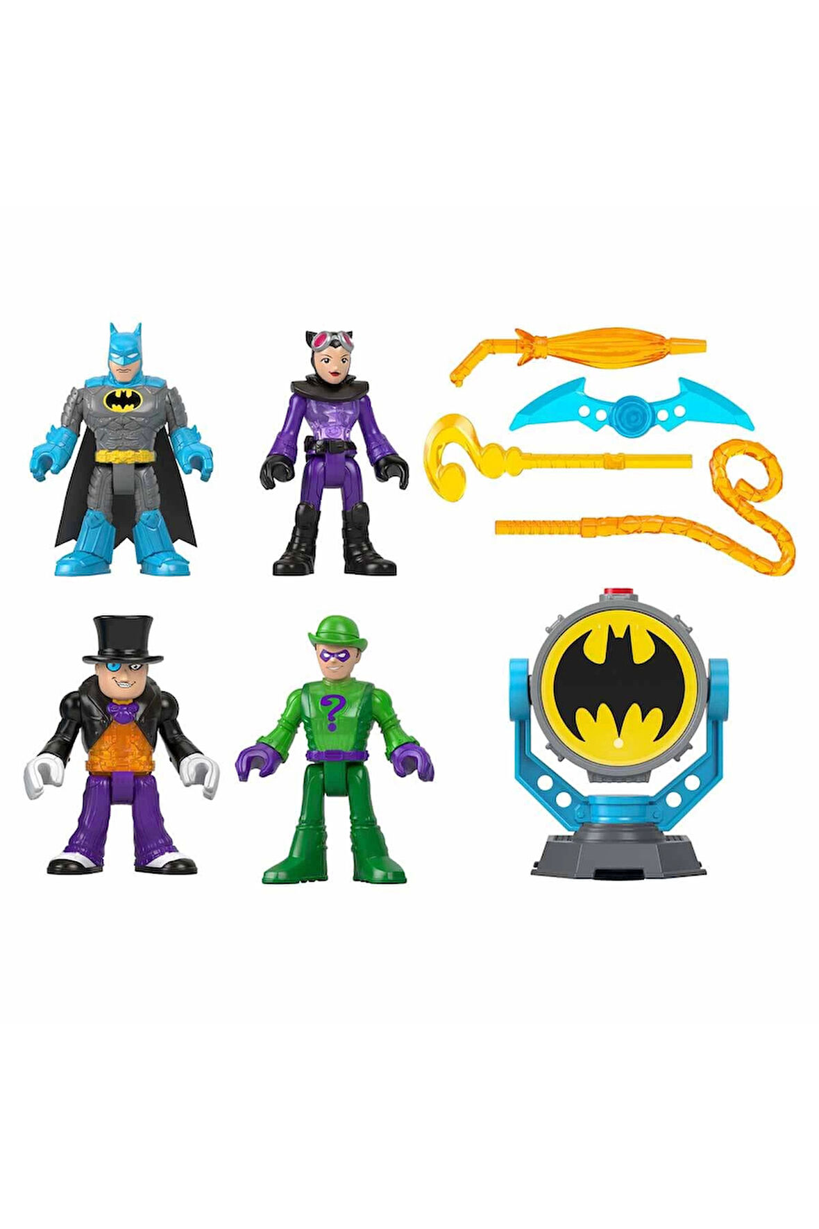 Kız Çocuk Oyuncak Erkek Çocuk Oyuncak Imaginext Super Friends Bat-Tech Bat-Signal Figür Seti Eğitici