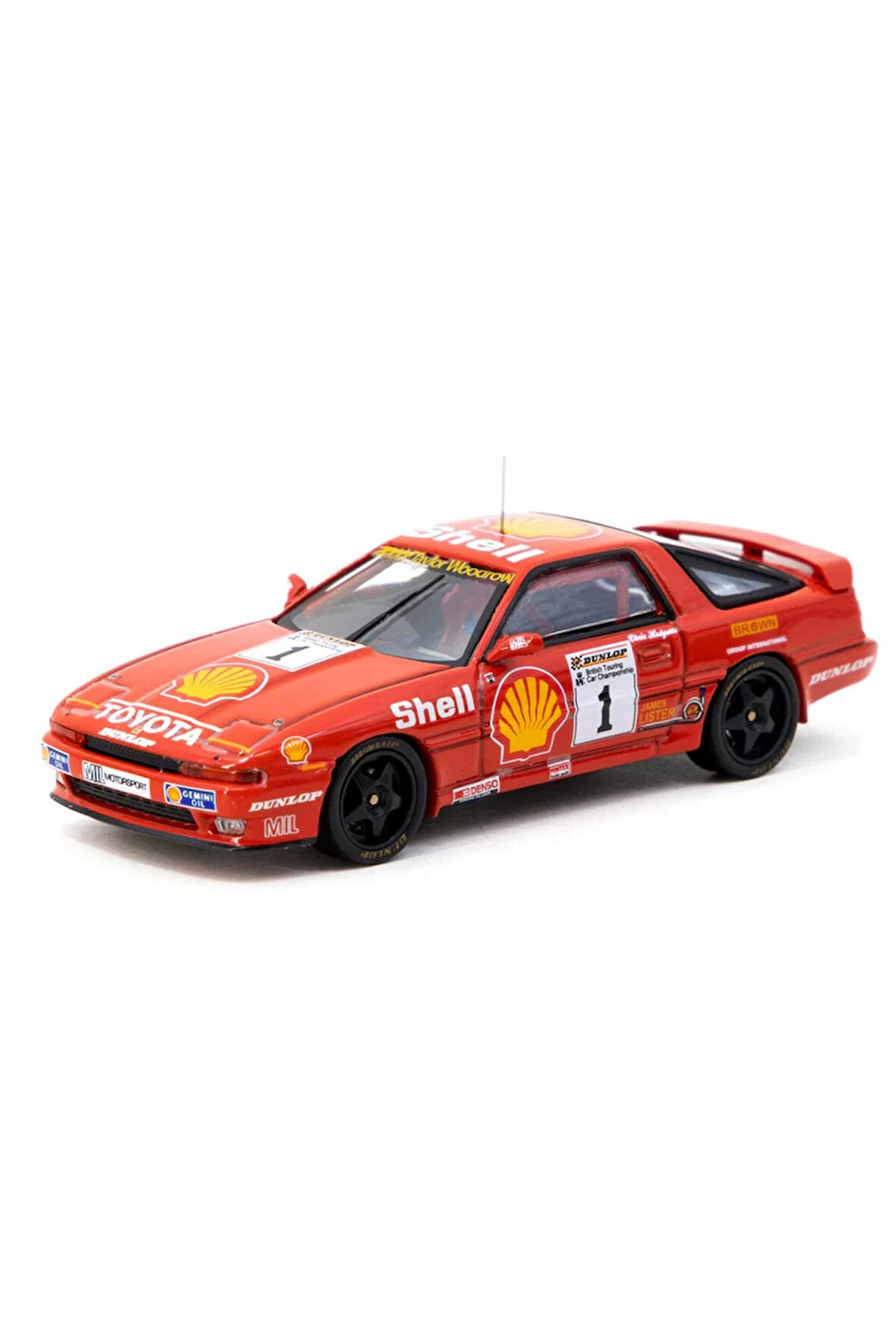 Kız Çocuk Oyuncak Erkek Çocuk Oyuncak Tarmac Works 1/64 Toyota Supra Turbo (MA70) BTCC 1988 Chris Ho
