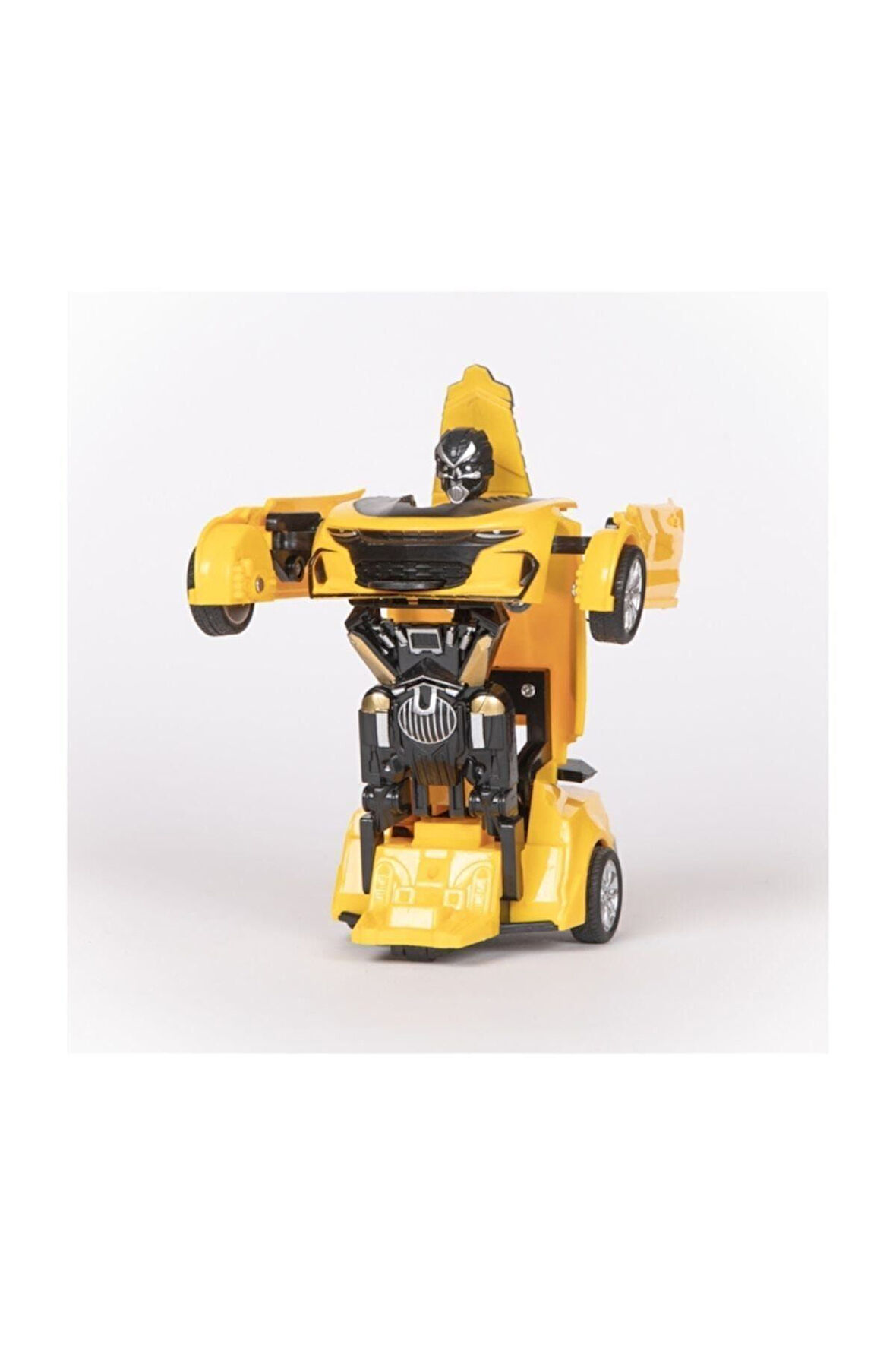 Eğitici Öğretici Çocuk Oyuncaklar Transforms Robota Dönüşen Çek Bırak Araba Sarı