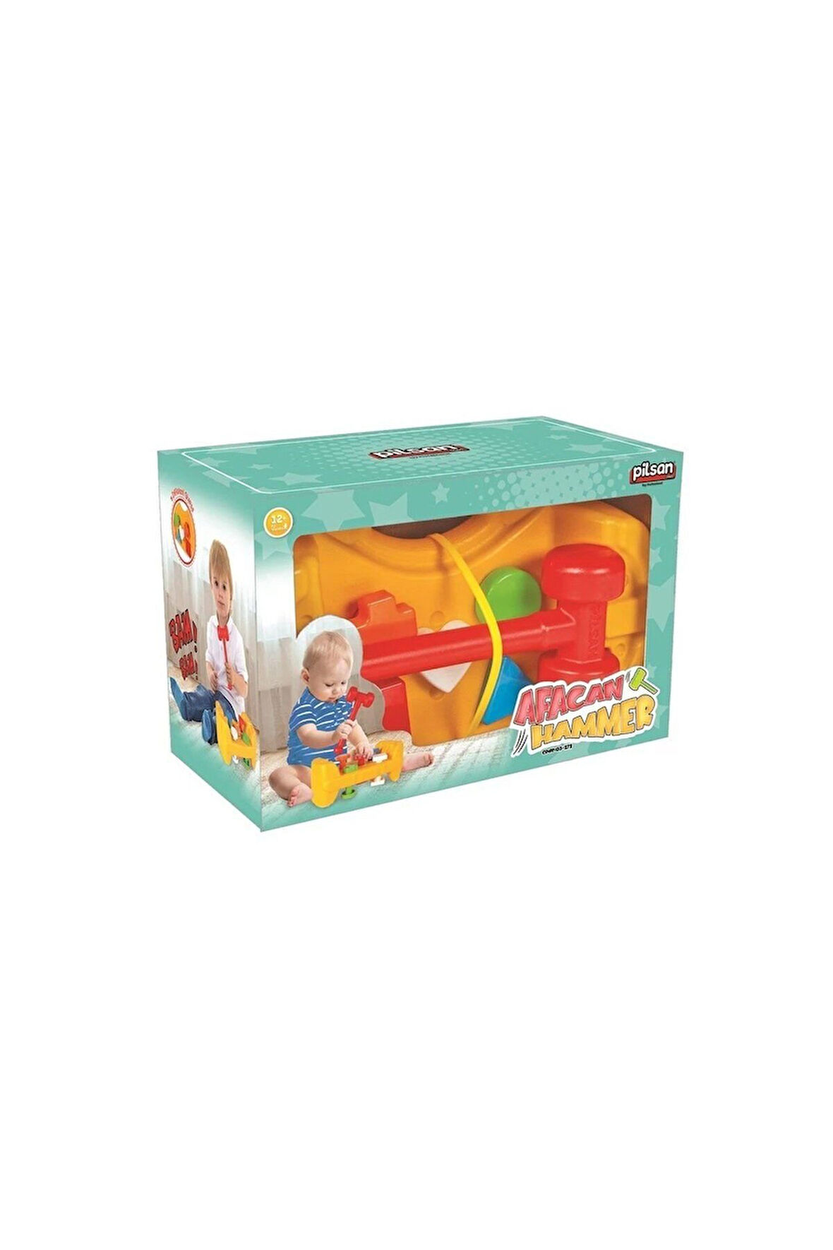 Kız Çocuk Oyuncak Erkek Çocuk Oyuncak 03 272 Afacan Çekiç Beyaz Eğitici Oyuncaklar