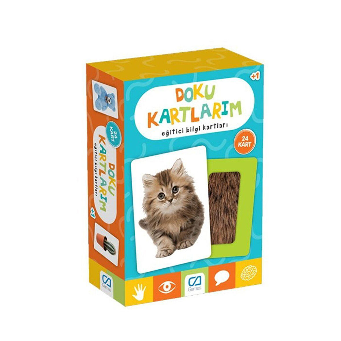 Kız Erkek Çocuk Oyuncak CA 5125 CA Games, Doku Kartlarım Kız Erkek Çocuk Eğitici