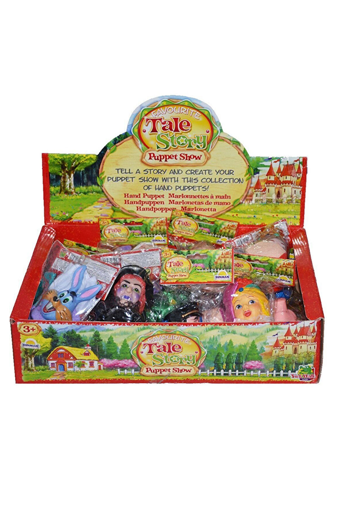 Kız Çocuk Oyuncak Erkek Çocuk Oyuncak 07193 SUN-YCK Kukla El Masal Kahramanları -1adet stokta olan g