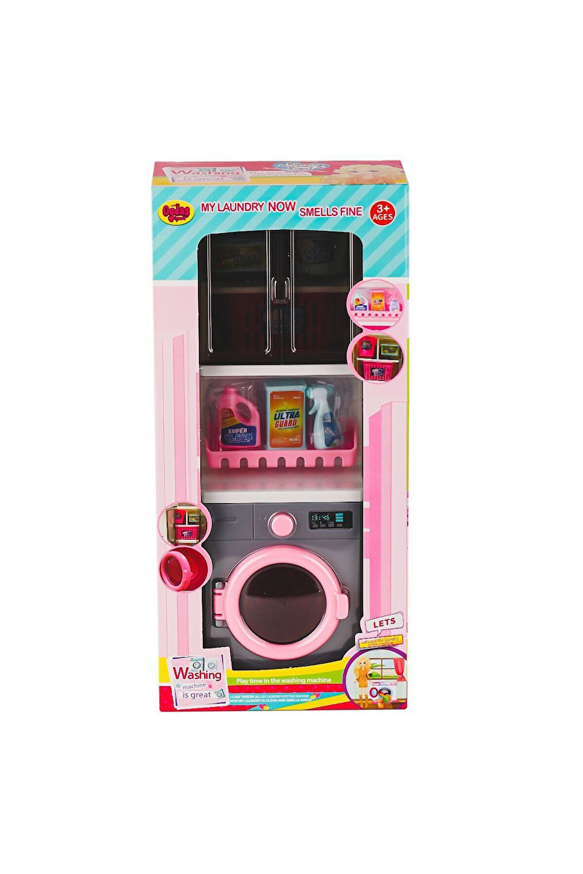 Kız Çocuk Oyuncak Erkek Çocuk Oyuncak 02380 Çamaşır Makinesi Oyun Seti -Oydaş Oyuncak Eğitici Oyunca