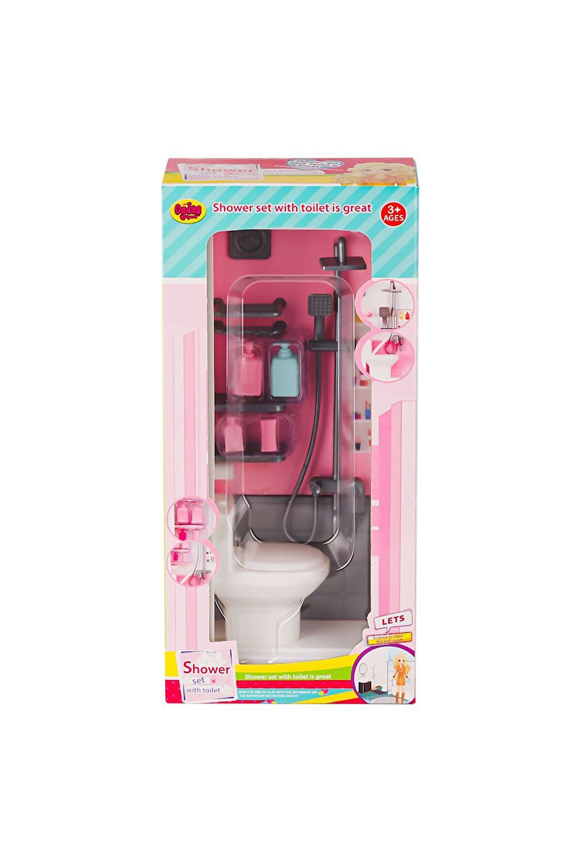 Kız Çocuk Oyuncak Erkek Çocuk Oyuncak 02379 Klozetli Banyo Oyun Seti -Oydaş Oyuncak Eğitici Oyuncakl