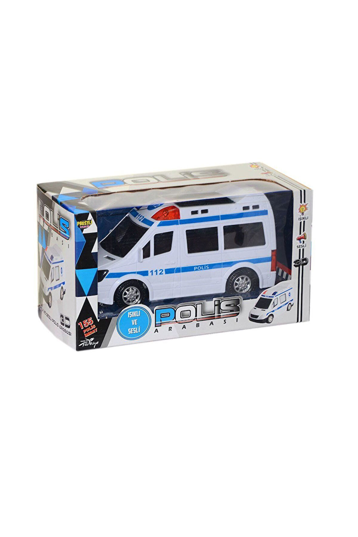 Kız Çocuk Oyuncak Erkek Çocuk Oyuncak FAB 155 Sesli ve Işıklı Polis İmdat -Prestij Eğitici Oyuncakla