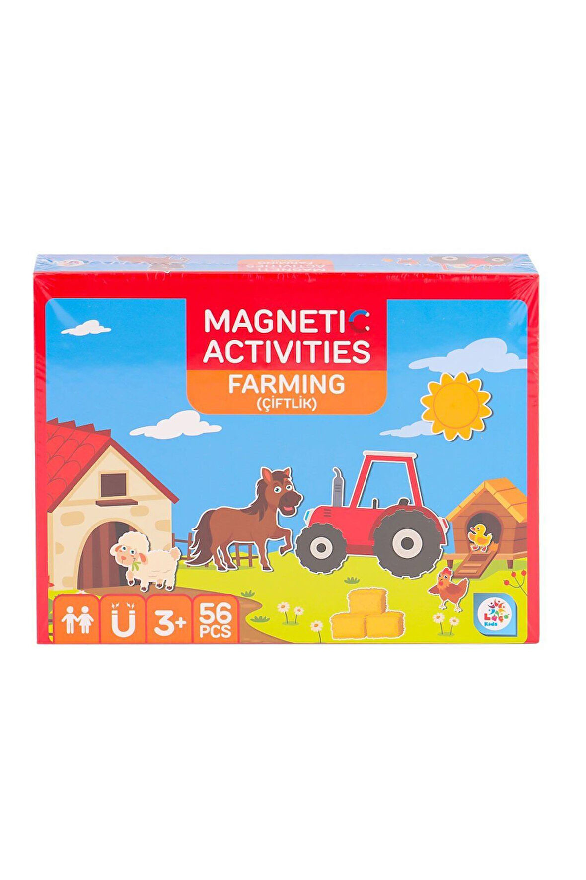 Kız Çocuk Oyuncak Erkek Çocuk Oyuncak LC7984 Manyetik Aktivite Çiftlik -Laçokids Eğitici Oyuncaklar