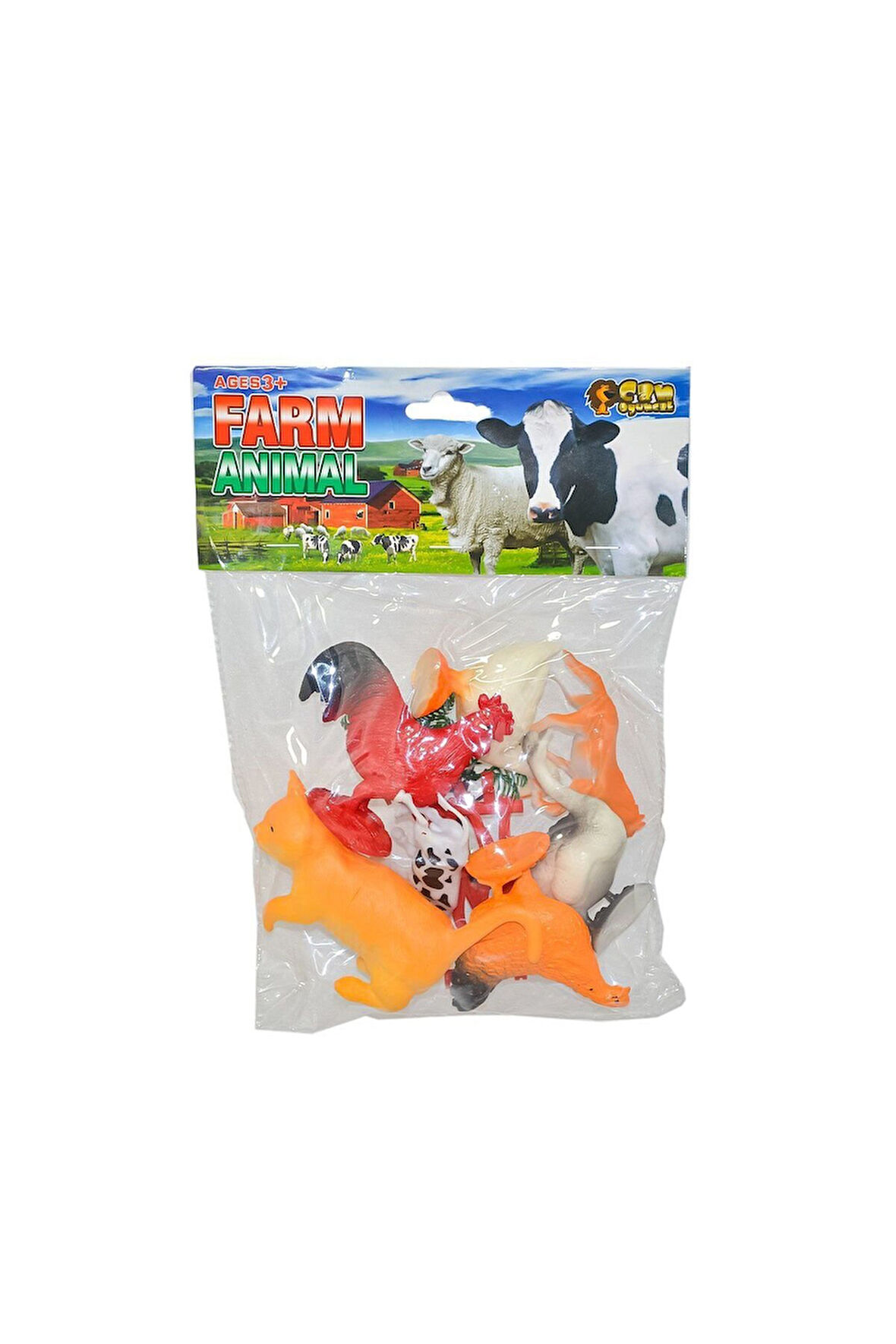 Kız Çocuk Oyuncak Erkek Çocuk Oyuncak CN2092 Poşetli Çiftlik Hayvanları - Can Oyuncak Eğitici Oyunca
