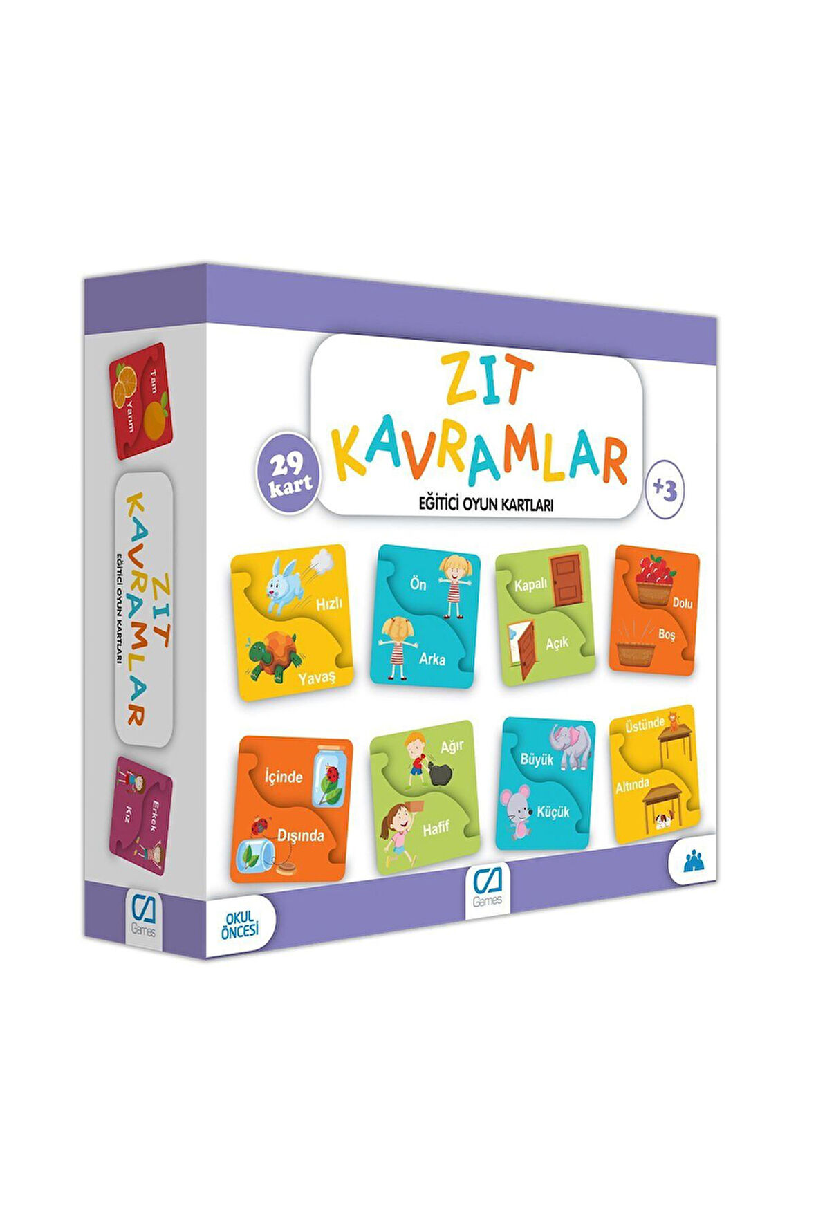 Kız Çocuk Oyuncak Erkek Çocuk Oyuncak 5045 Eğitici Zıt Kavramlar -CA Games Eğitici Oyuncaklar