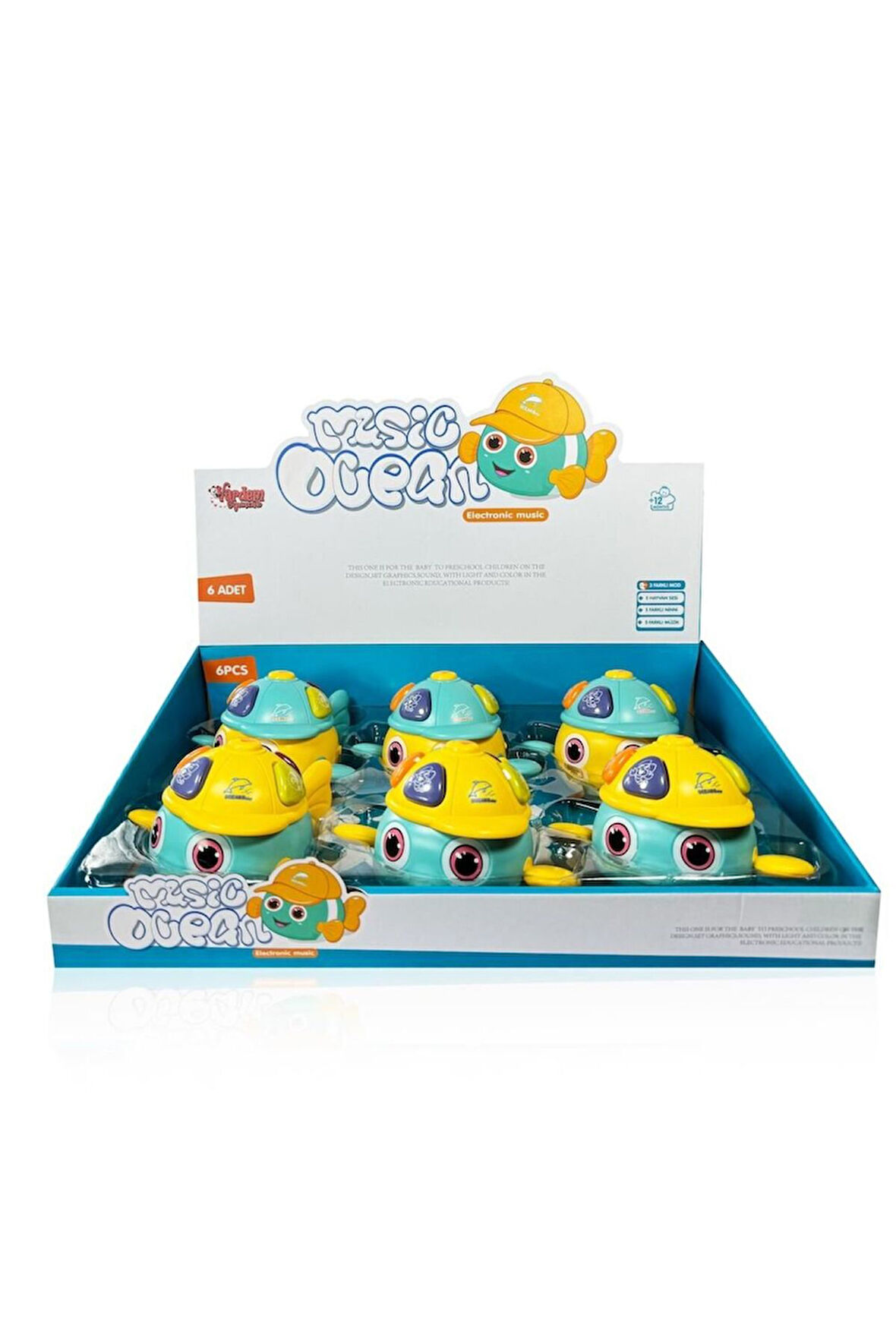 Kız Çocuk Oyuncak Erkek Çocuk Oyuncak JLG-855-99A IŞIKLI VE MÜZİKLİ BALIK BEBEK -VRD Eğitici Oyuncak