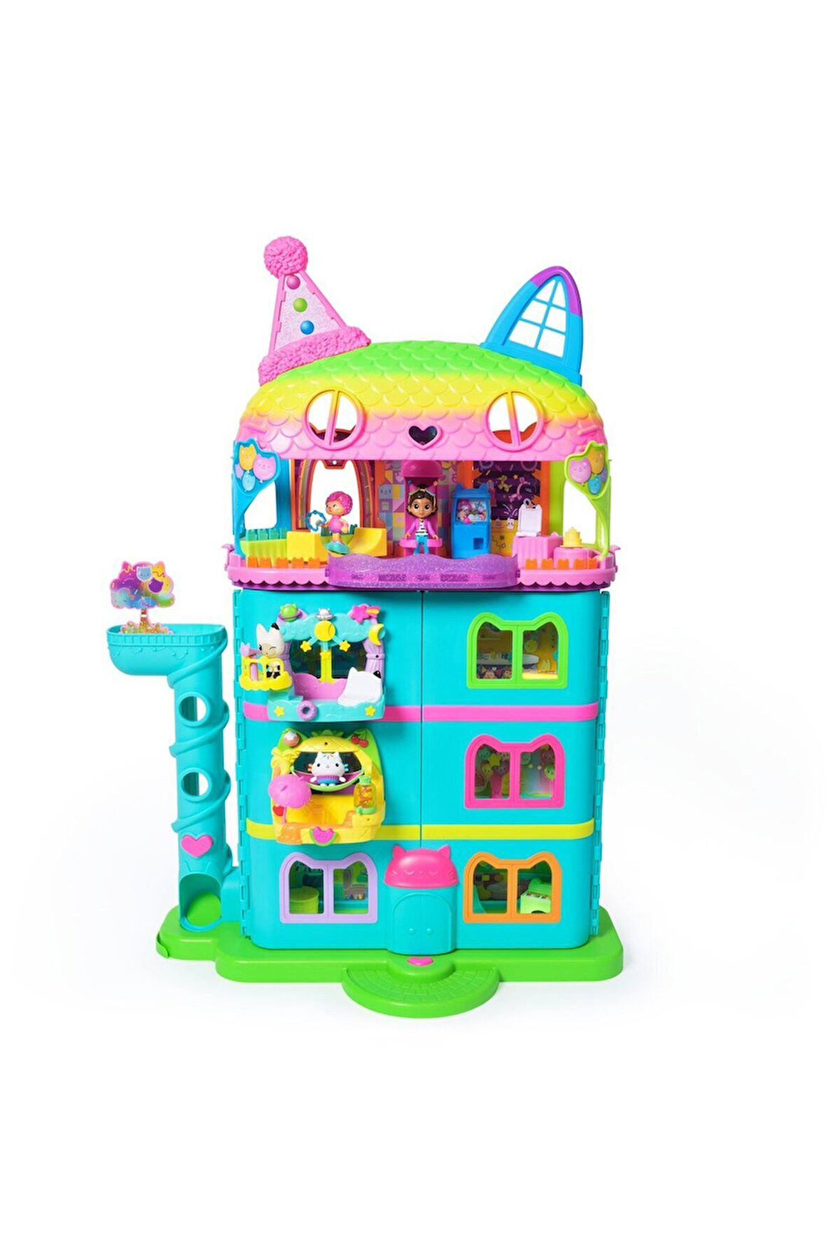 70742 Gabbys Dollhouse Festival Evi Eğlenceli Müzikli Oyun Seti 63 cm -Spinmaster