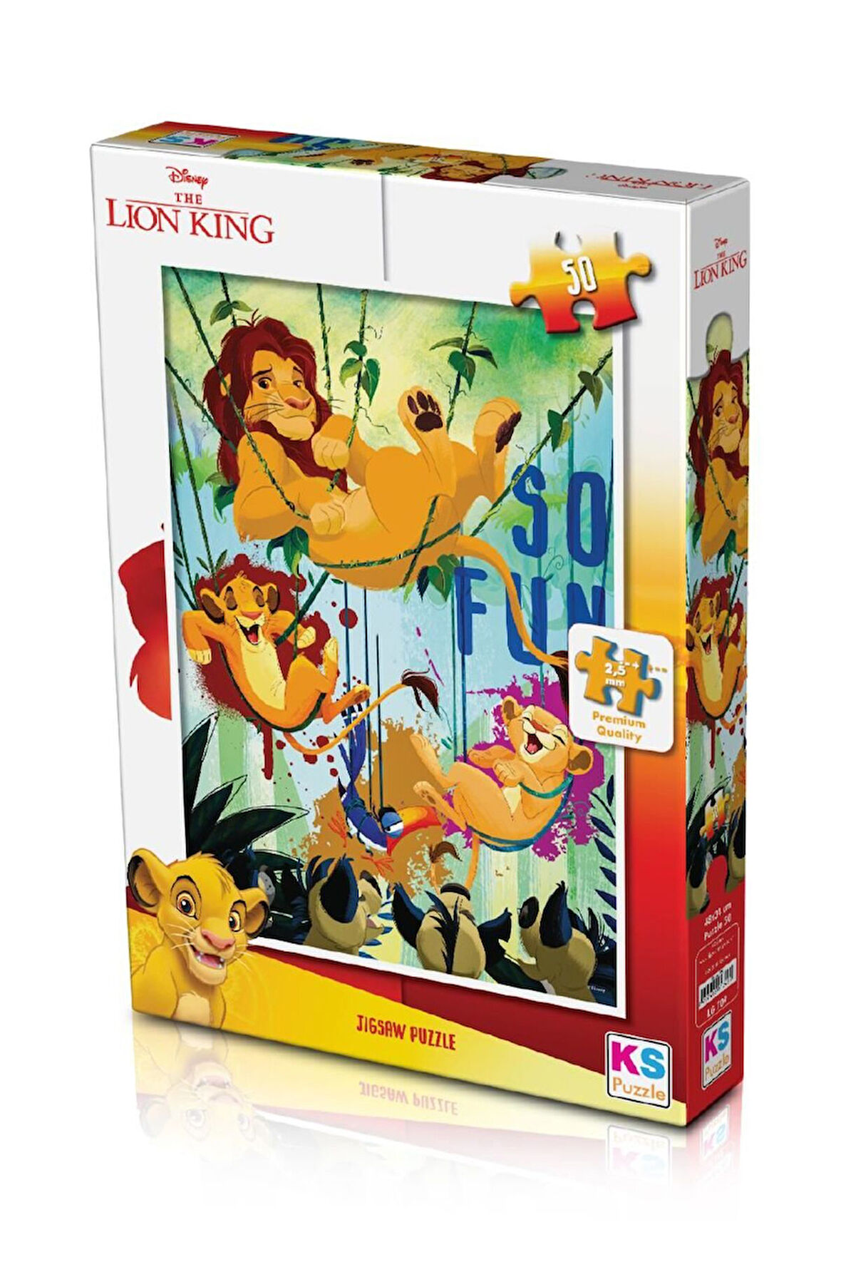 Kız Çocuk Oyuncak Erkek Çocuk Oyuncak LK 709 LION KING PUZZLE 50 -KS Eğitici Oyuncaklar