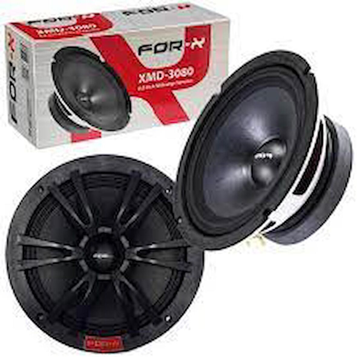 For-X XMD-3080 Oto Mıdrange 20 cm 300 W 2 Adet -Çağlar Elektromarket