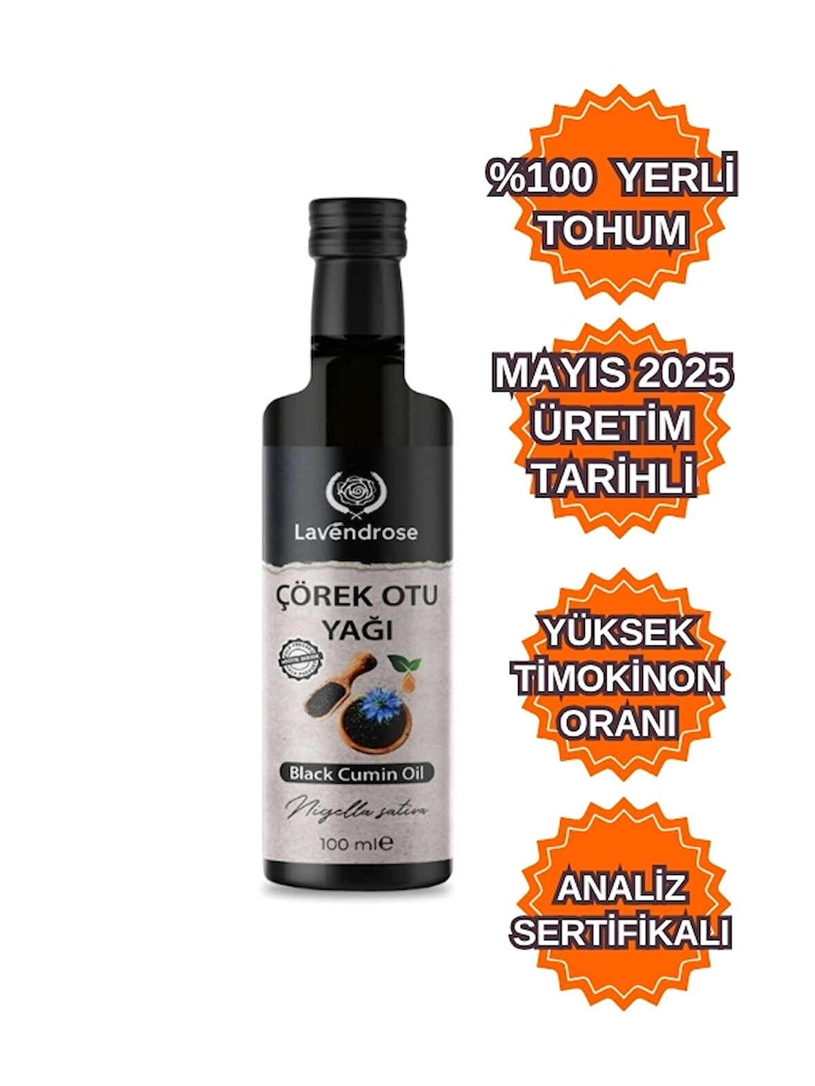 Çörekotu Yağı %100 saf ve Doğal  - Çörek Otu Yağı Soğuk sıkım 100ml