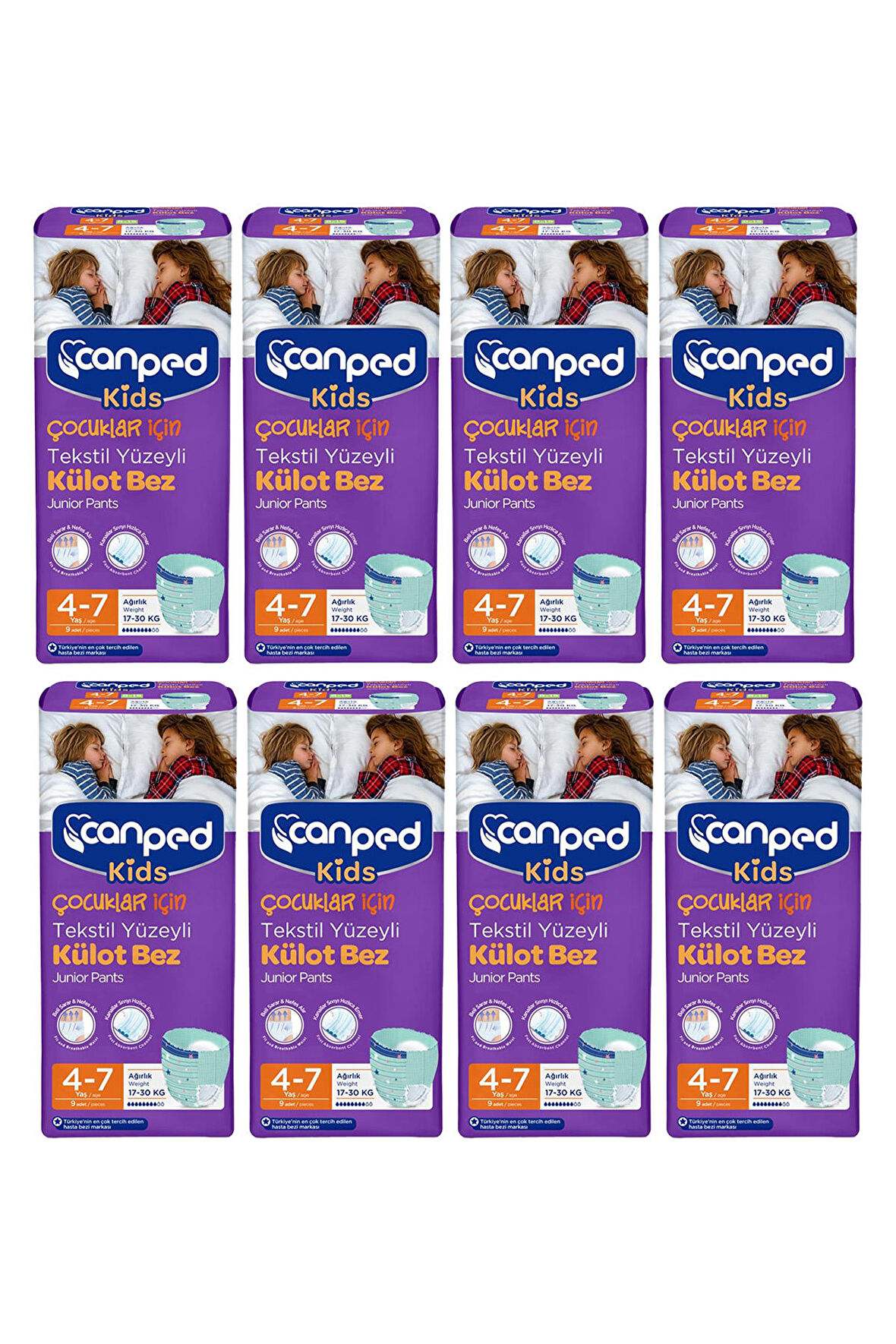 Canped Çocuklar için Emici Külot 4-7 yaş - 72 Adet