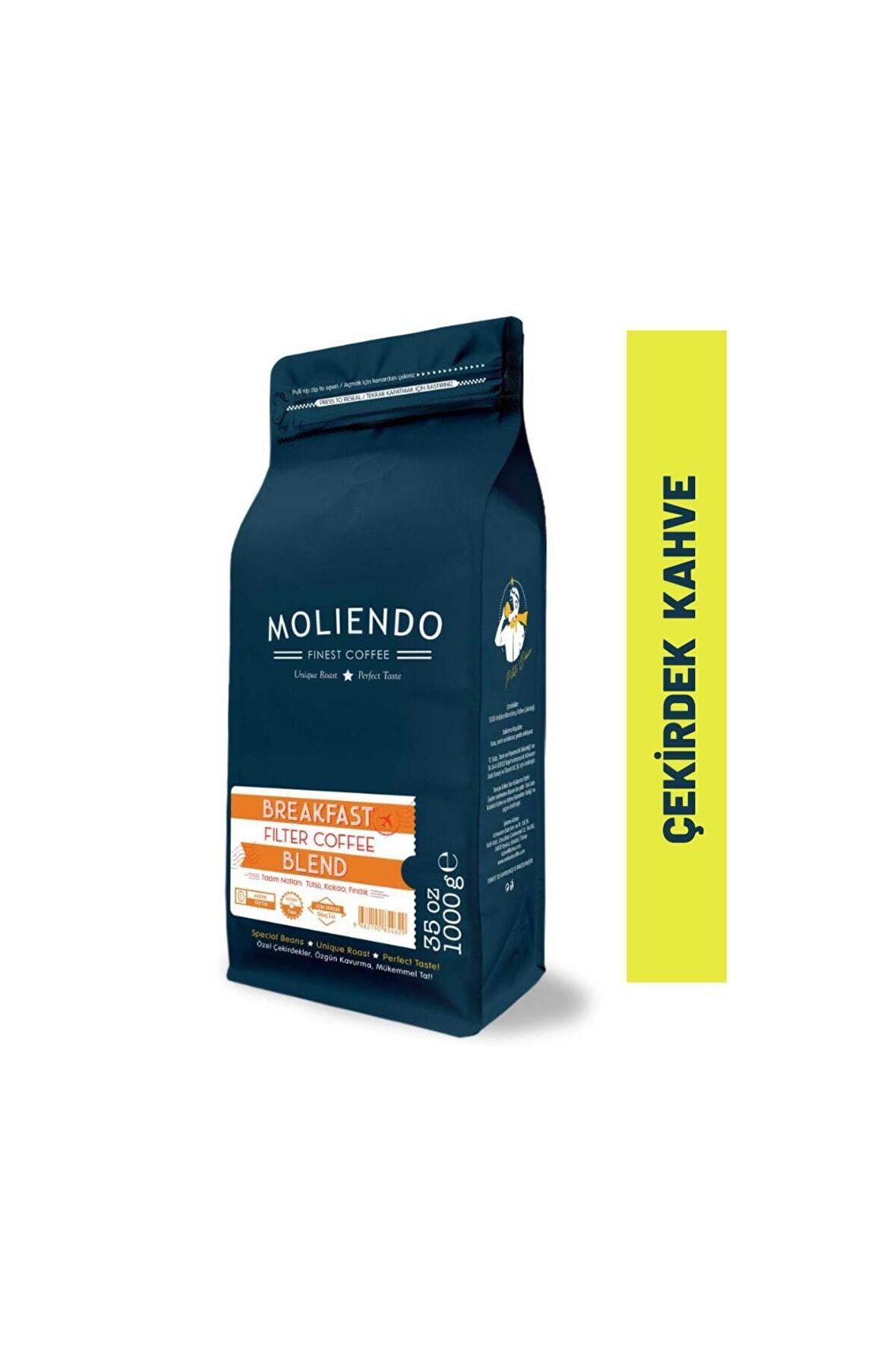 Moliendo Breakfast Blend Filtre Kahve ( Çekirdek Kahve ) 1000 G.