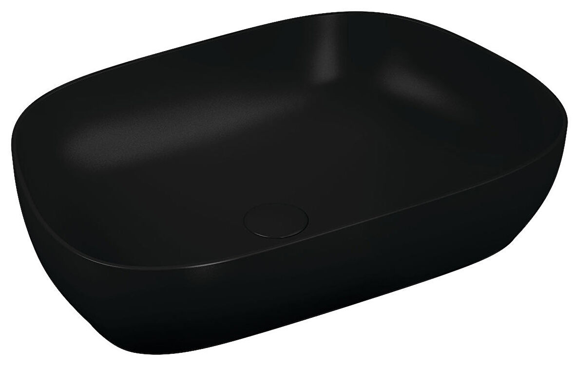 VitrA Outline 5993B483-0016 TV Çanak Lavabo, 63 cm, Mat Siyah