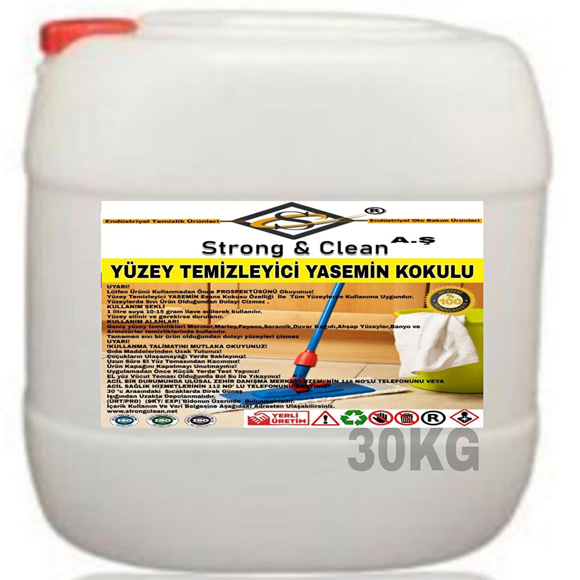 Yüzey Temizleyici Yasemin Kokulu 30 Kg