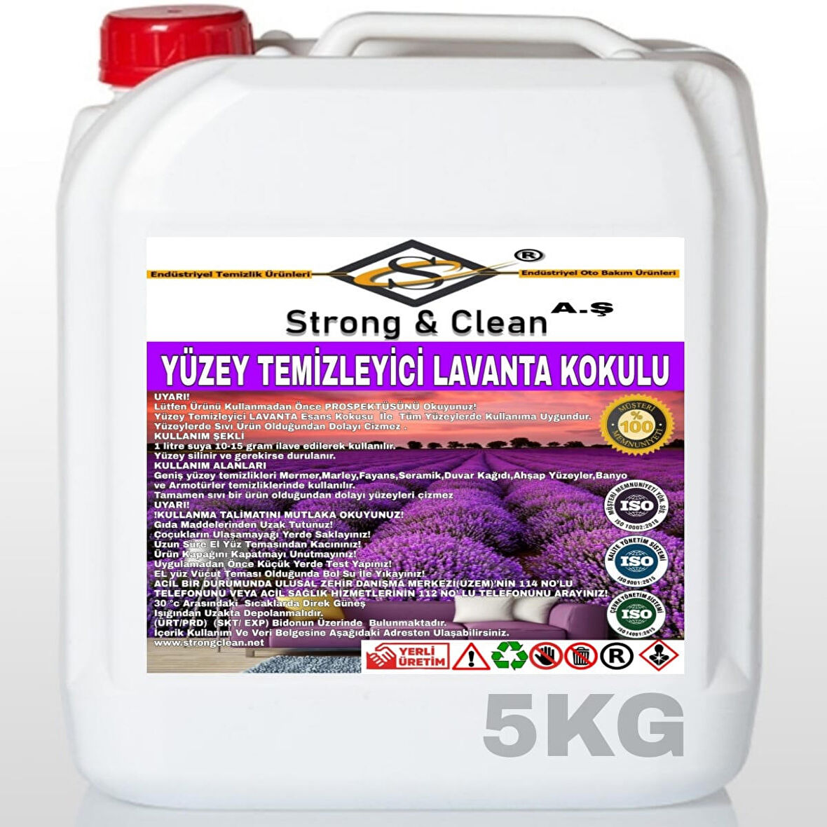 Yüzey Temizleyici Lavanta Kokulu 5 Kg