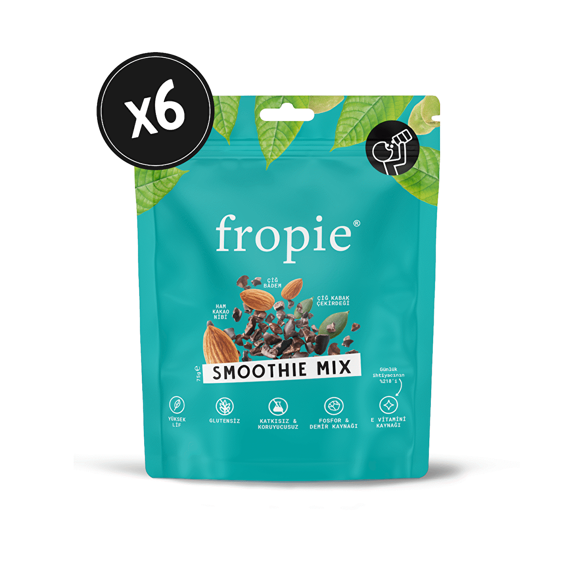 Karışık Kuruyemiş - Smoothie Mix 75 gr x 6 Adet