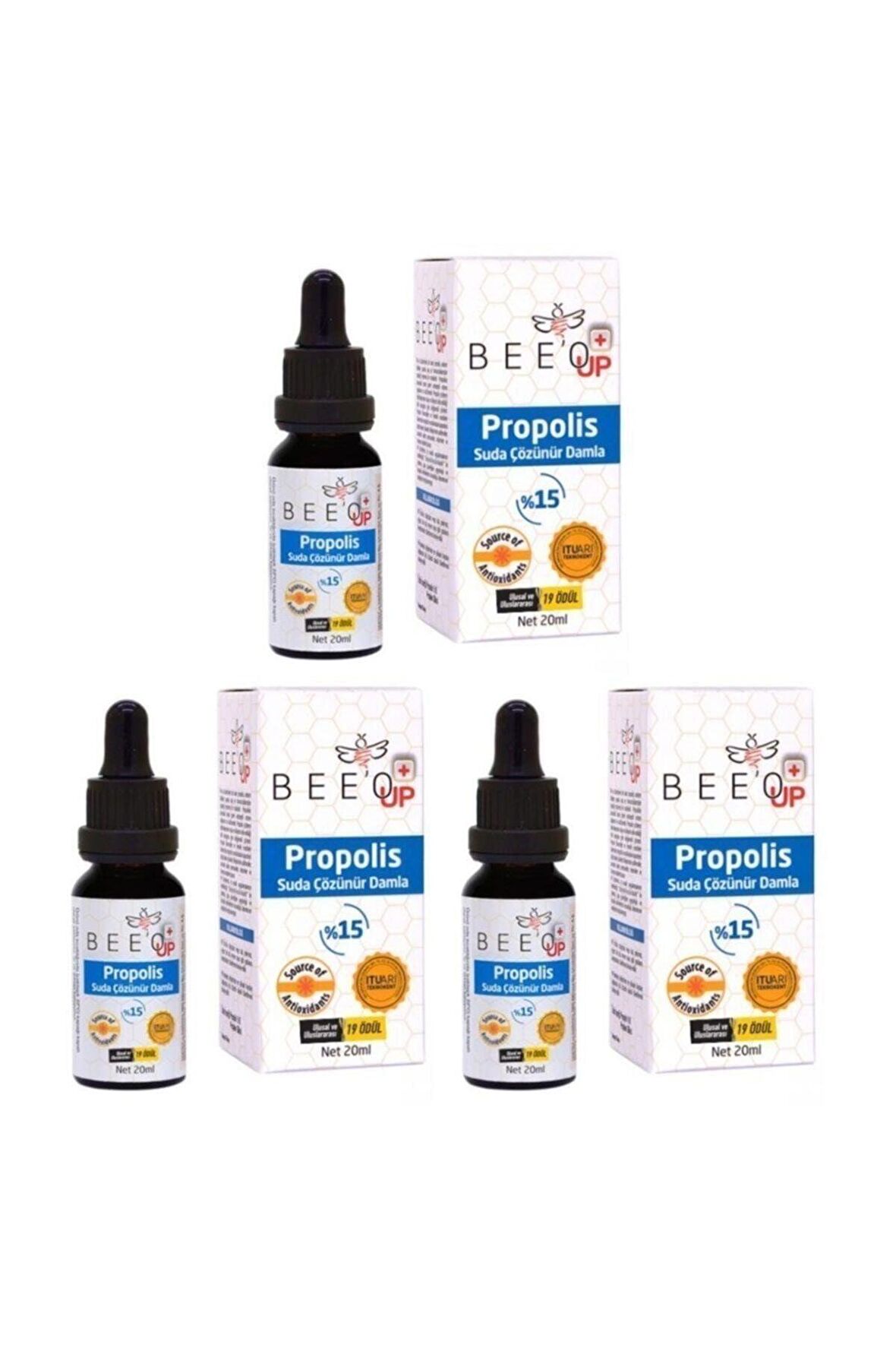 Bee'o Up Propolis Suda Çözünür Damla %15 20 Ml - 3 Al 2 Öde