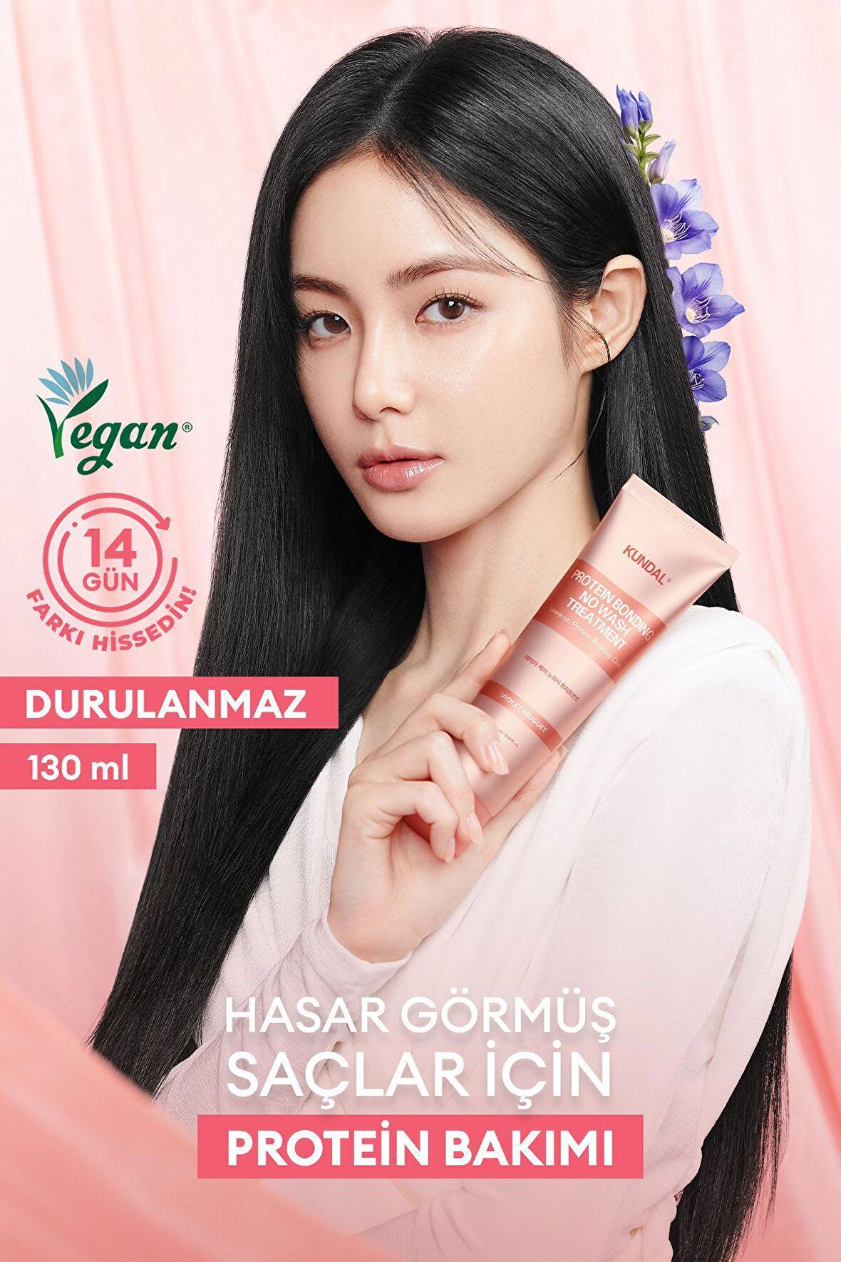 Protein Kompleksi İçeren Onarıcı Kundal Protein Bonding No Wash Treatment 130ml (Violet Muguet)