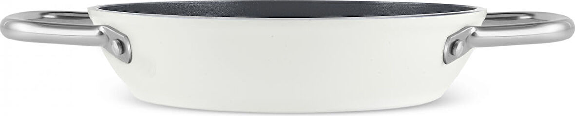 Karaca x Refika Birgül Swiss Crystal Metal Kulplu Sahan 20 Cm Creamy