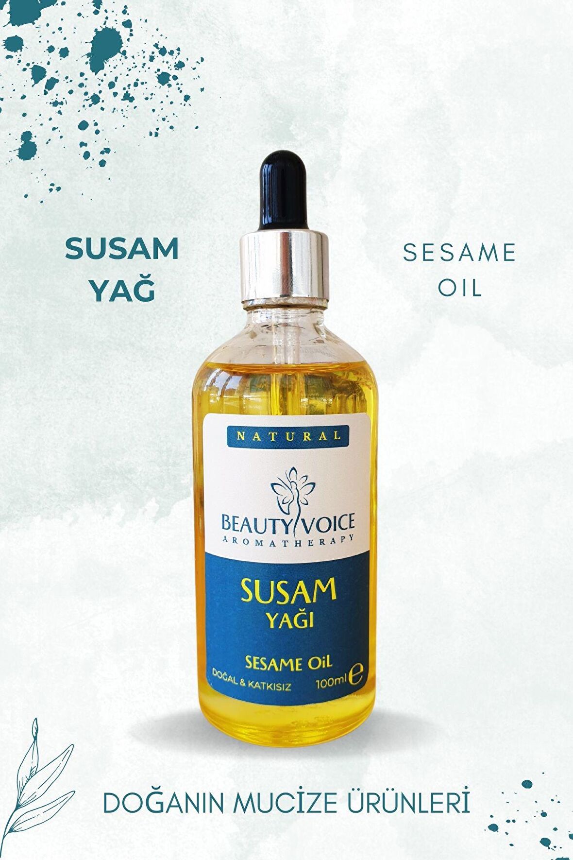 Beauty Voice %100 Saf Susam Yağı - Damlalıklı Şişe 100ML