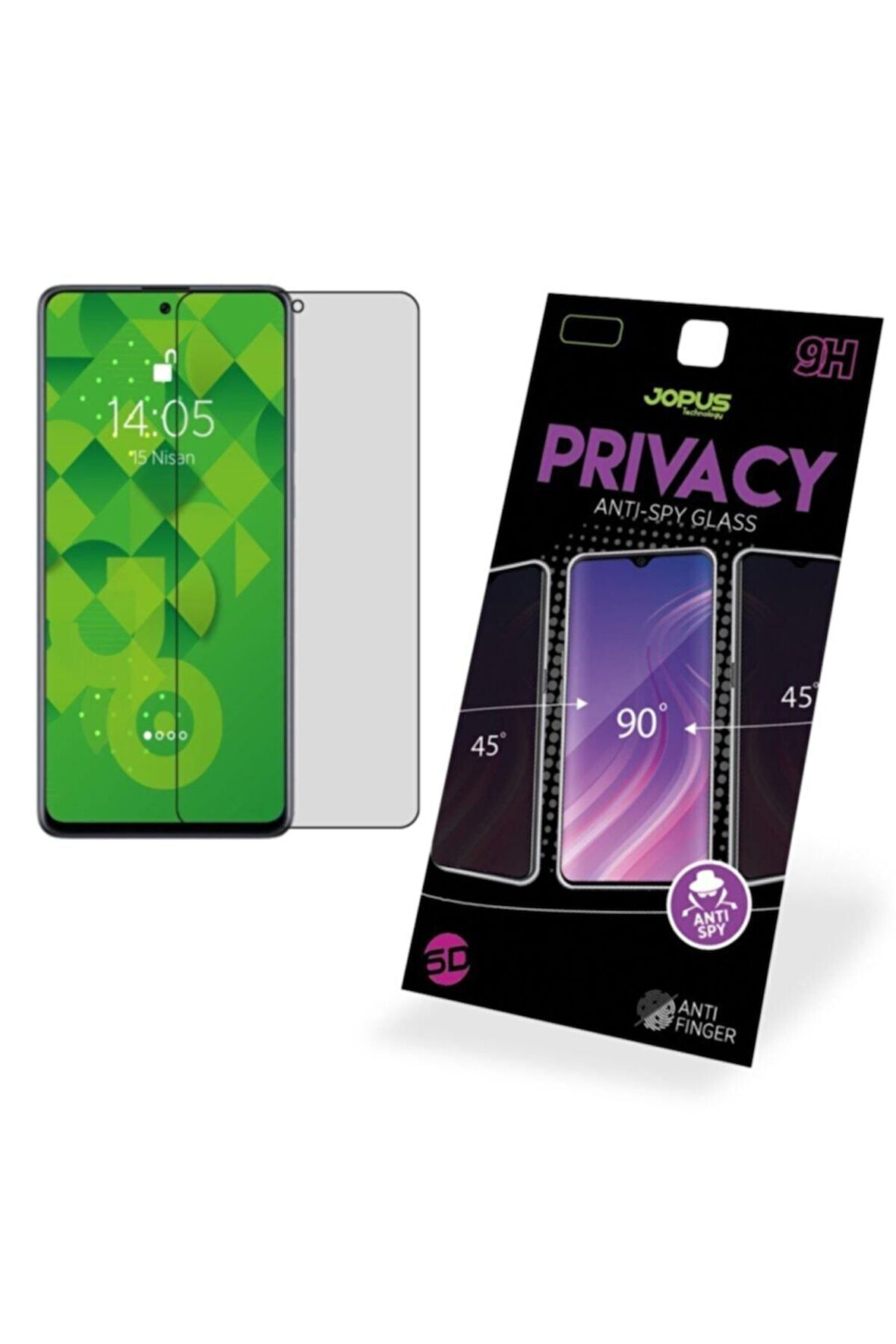 Samsung Galaxy A51 Hayalet Ekran Privacy Görünmez Gizli Tam Kaplayan Kırılmaz Cam