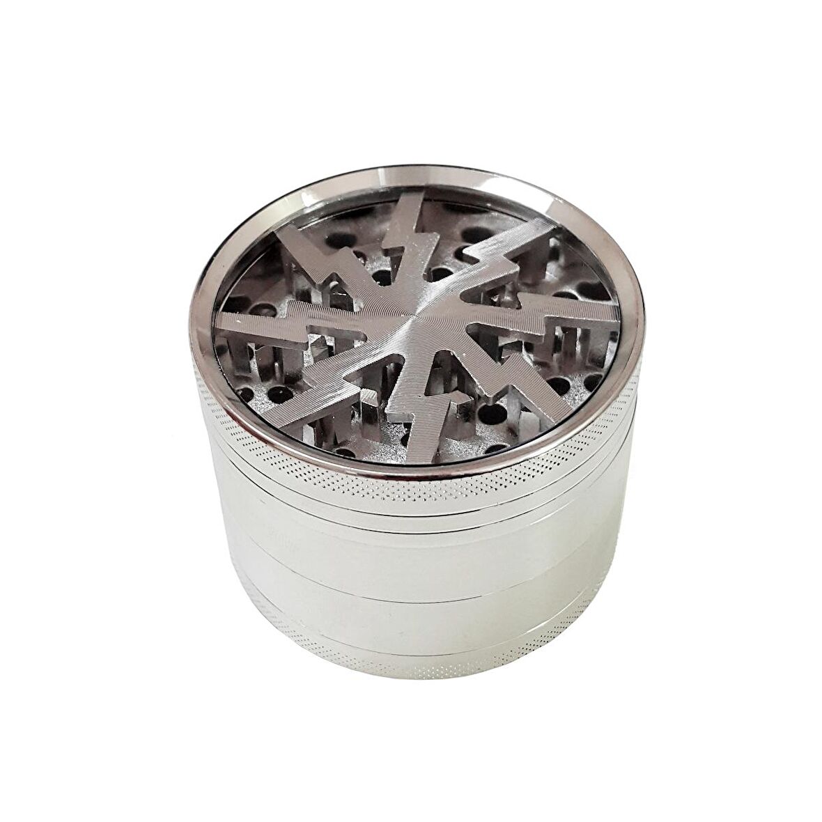 Silver 63 mm. Tütün Baharat Herbal Öğütücüsü Parçalayıcı ps93slv