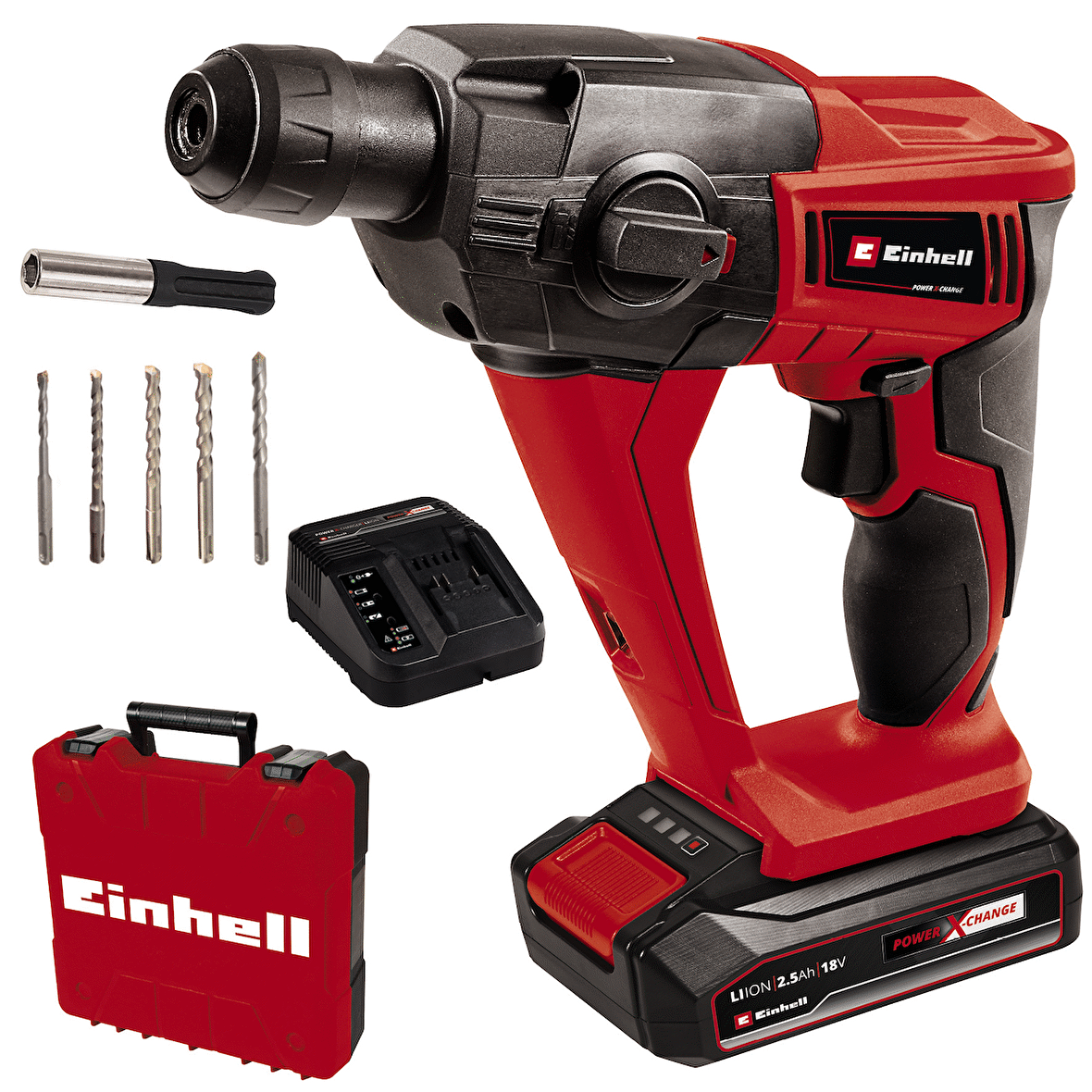 Einhell TE-HD 18 Li Kit (1x2,5 Ah), Akülü Pönomatik Darbeli Matkap 