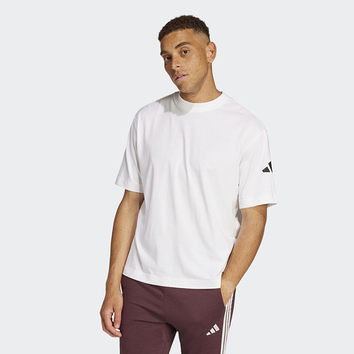 adidas M SJ T Beyaz Erkek Sporcu Tişört JC9296