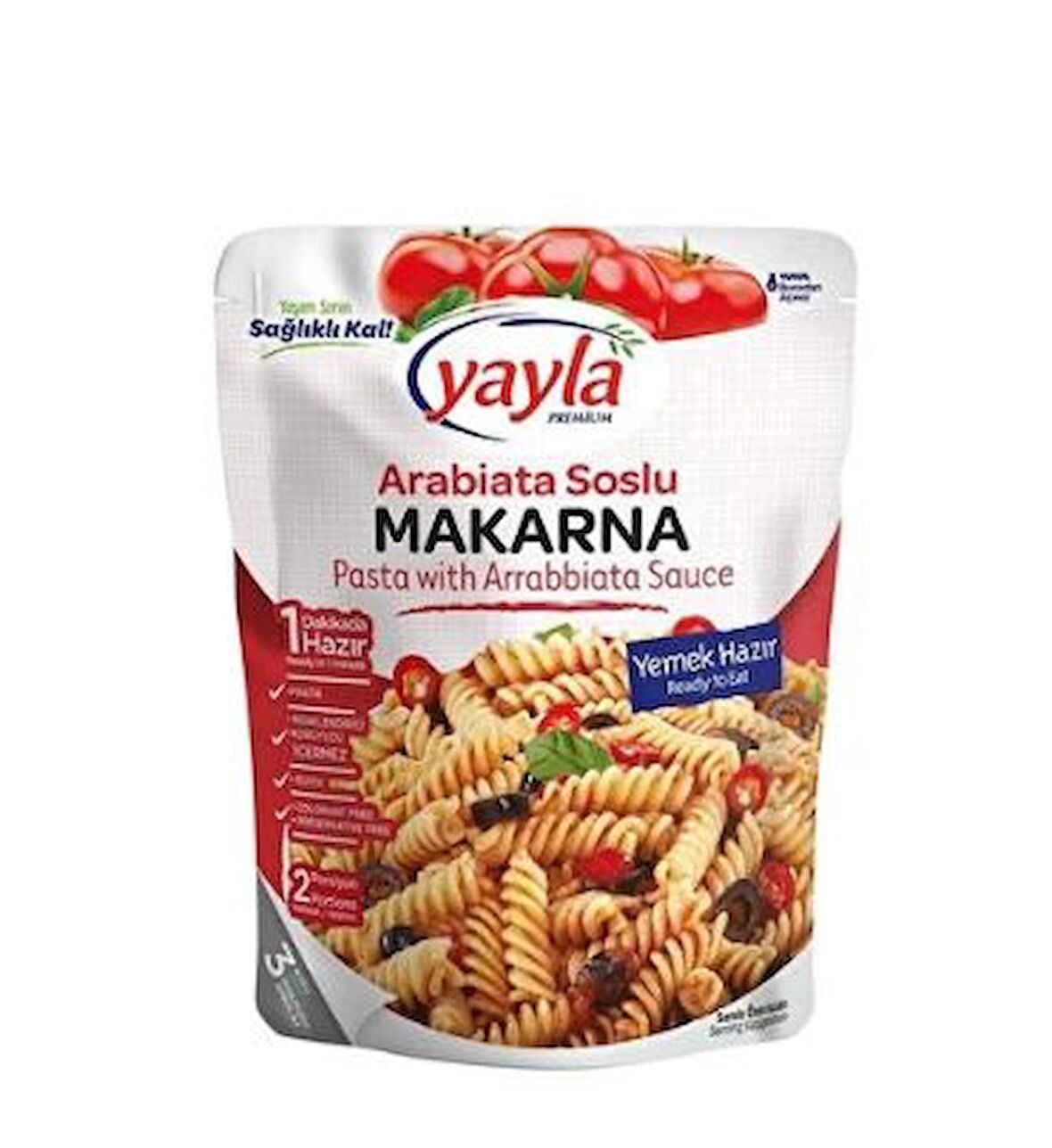 Yayla Yemek Hazır Arabiata Soslu Makarna 250 Gr 