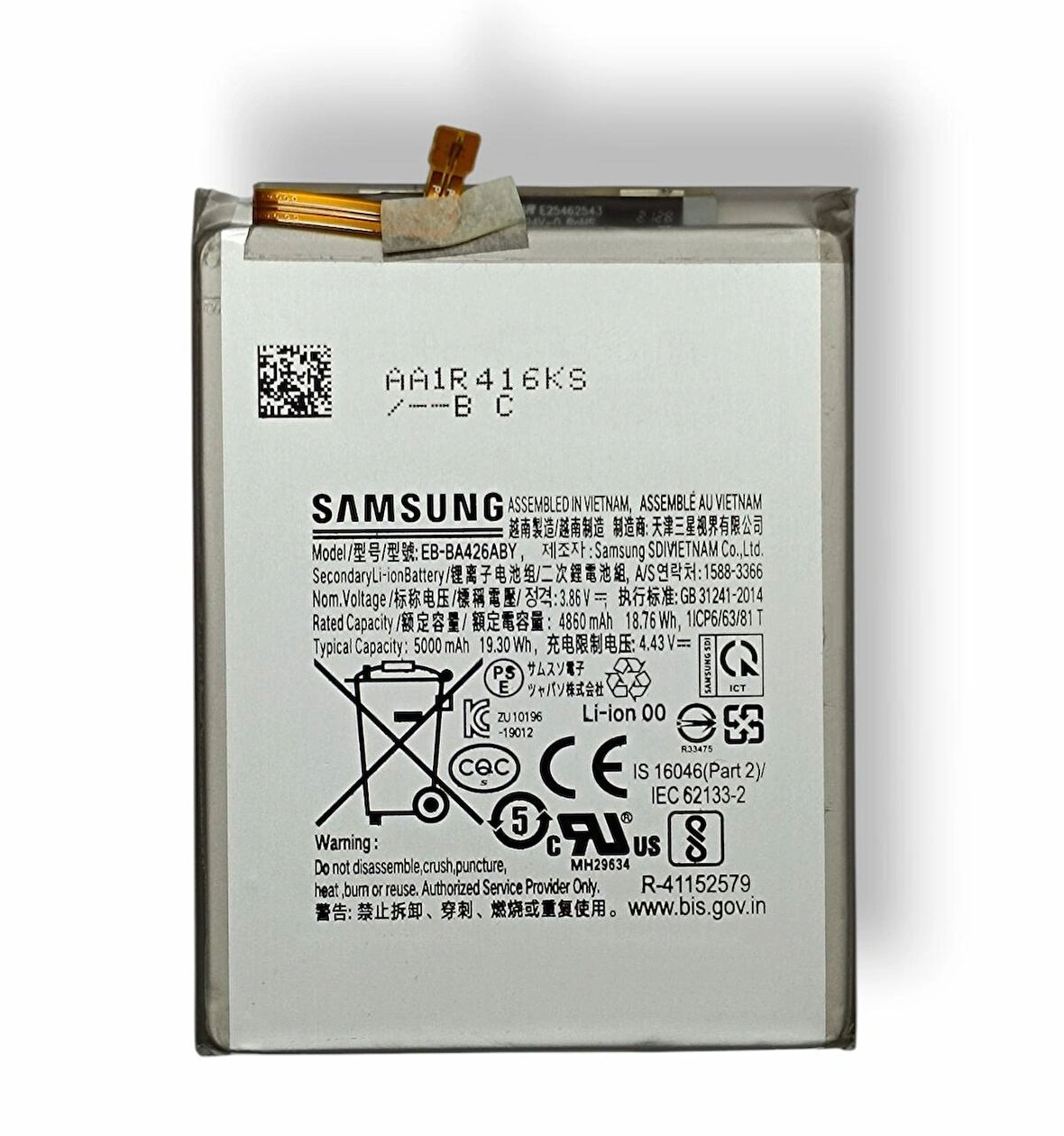 Samsung Galaxy A72 Batarya Samsung A72 Galaxy A725 EB-BA426ABY Uyumlu Batarya