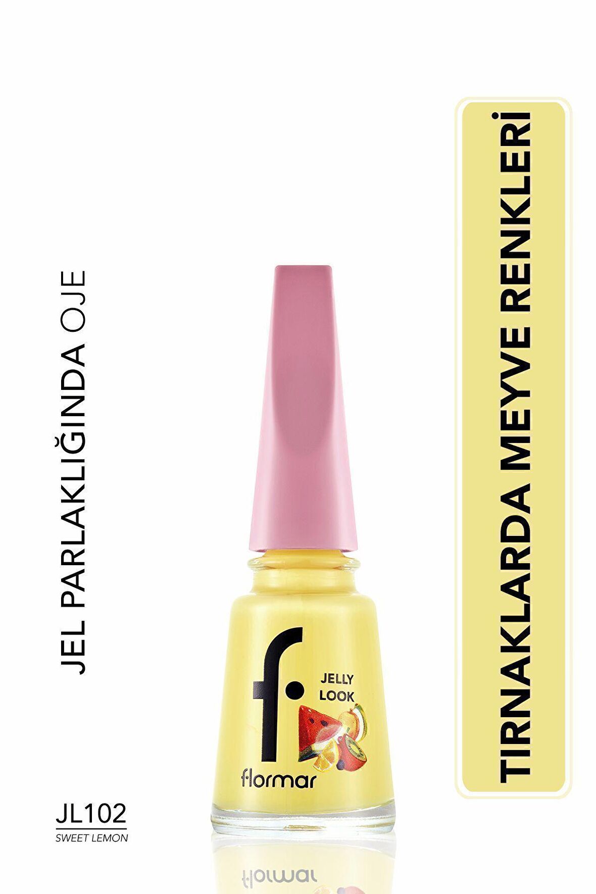 Flormar Jelly Look Yüksek Pigmentli & Parlak Bitişli Jel Görünümlü Oje