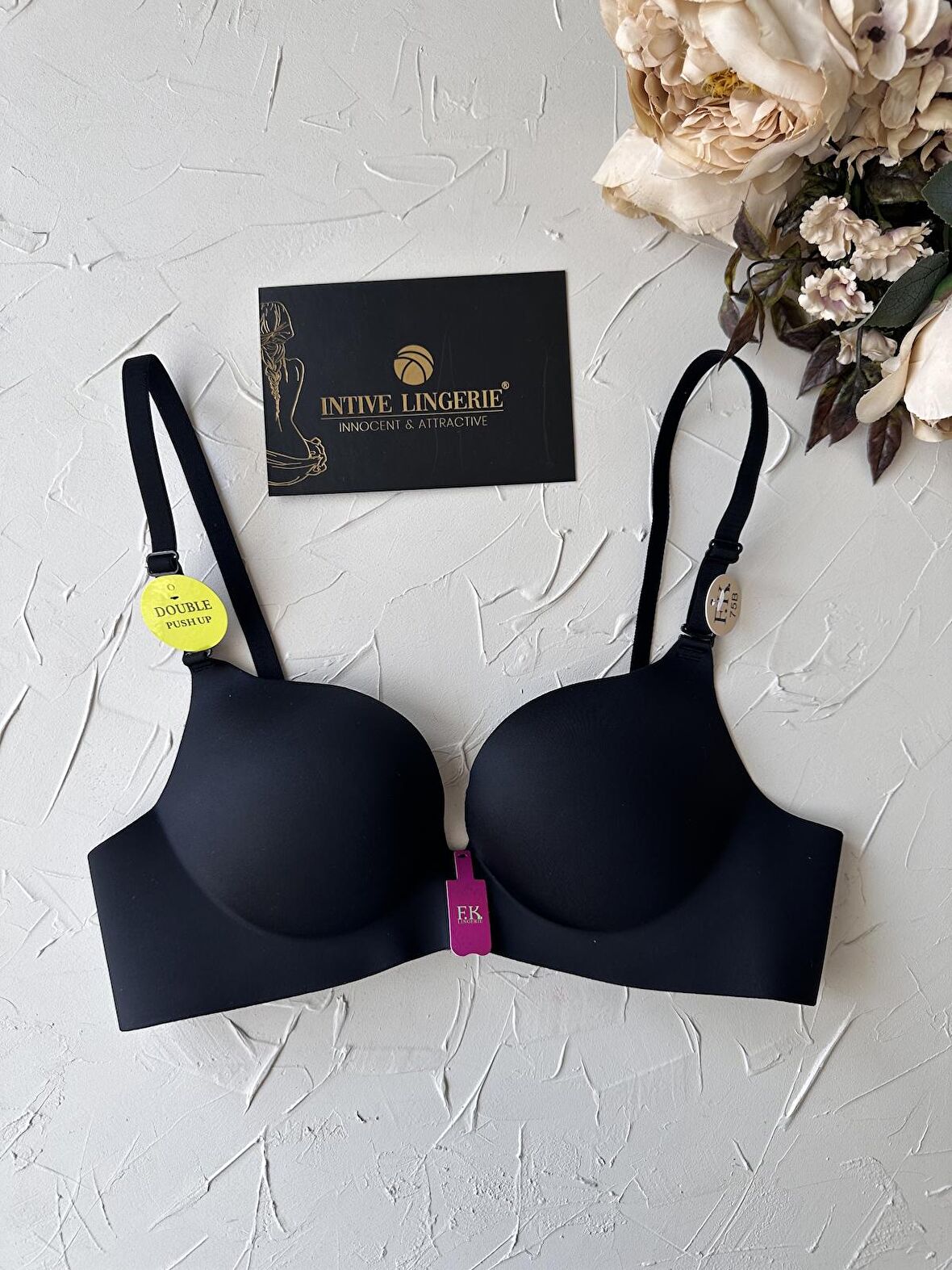 Intive Double Push-up Çift Destekli Balensiz Lazer Kesim İz Yapmaz Sütyen