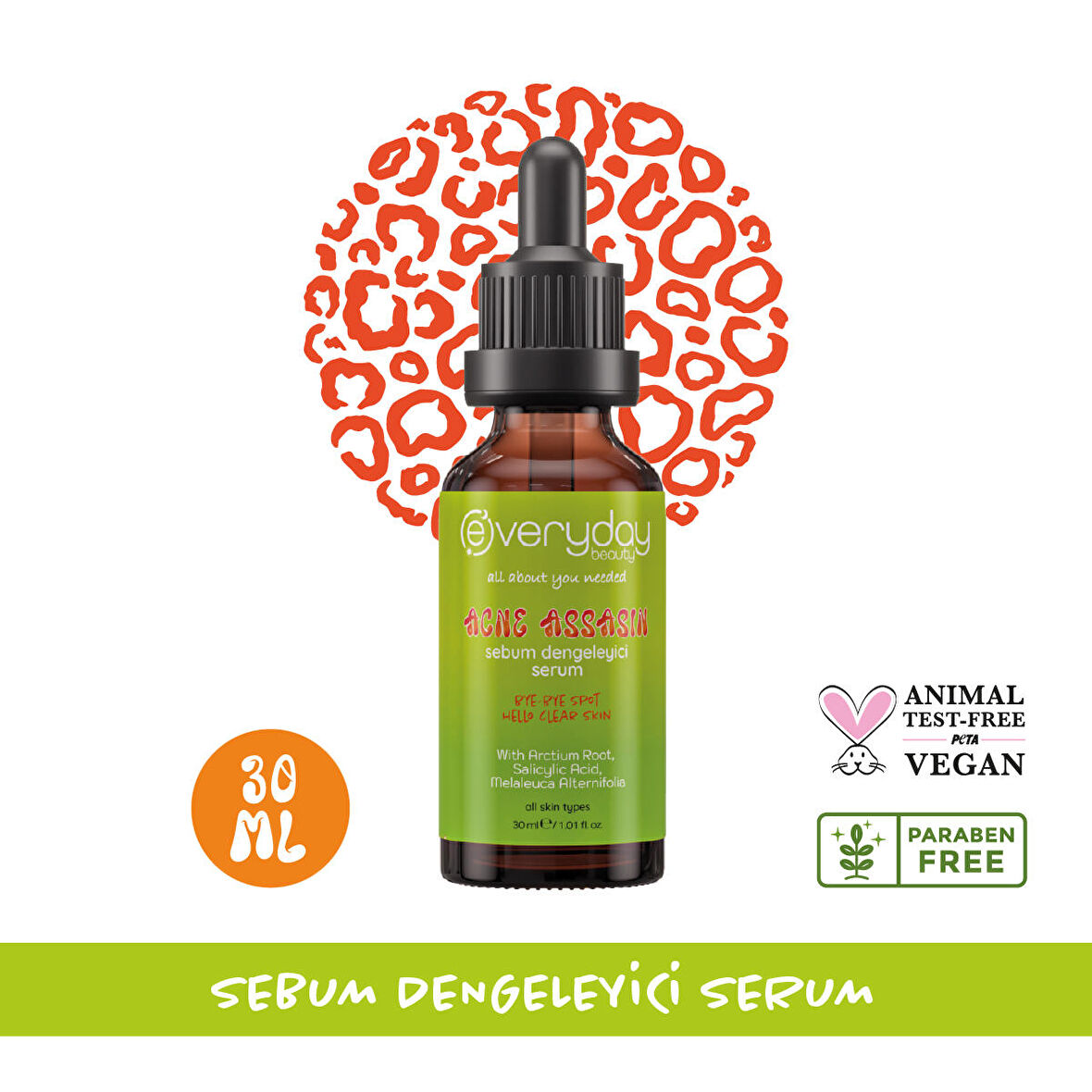 Acne Assasin Sebum Dengeleyici Serum 30 ml